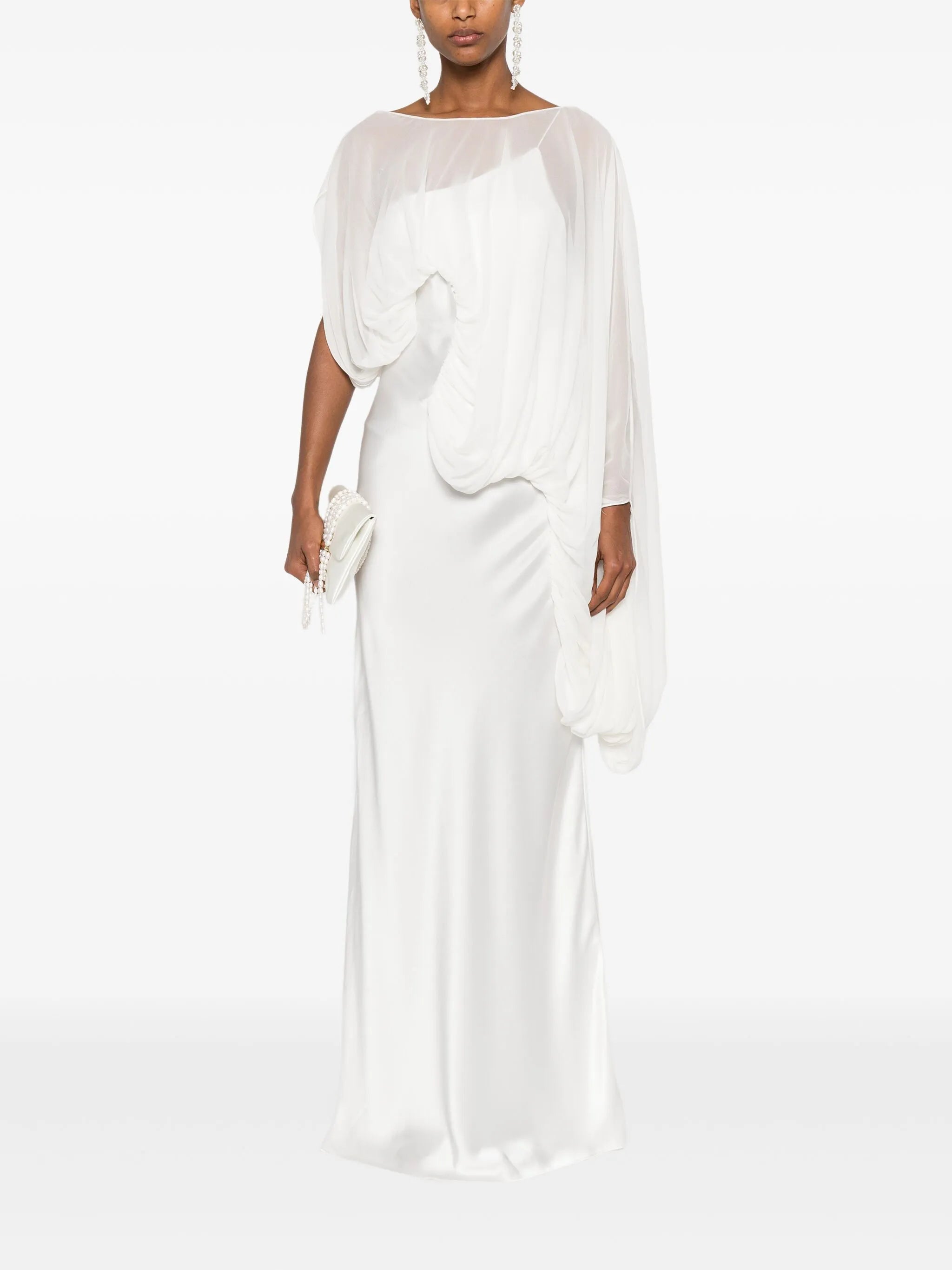 Cumulus draped gown