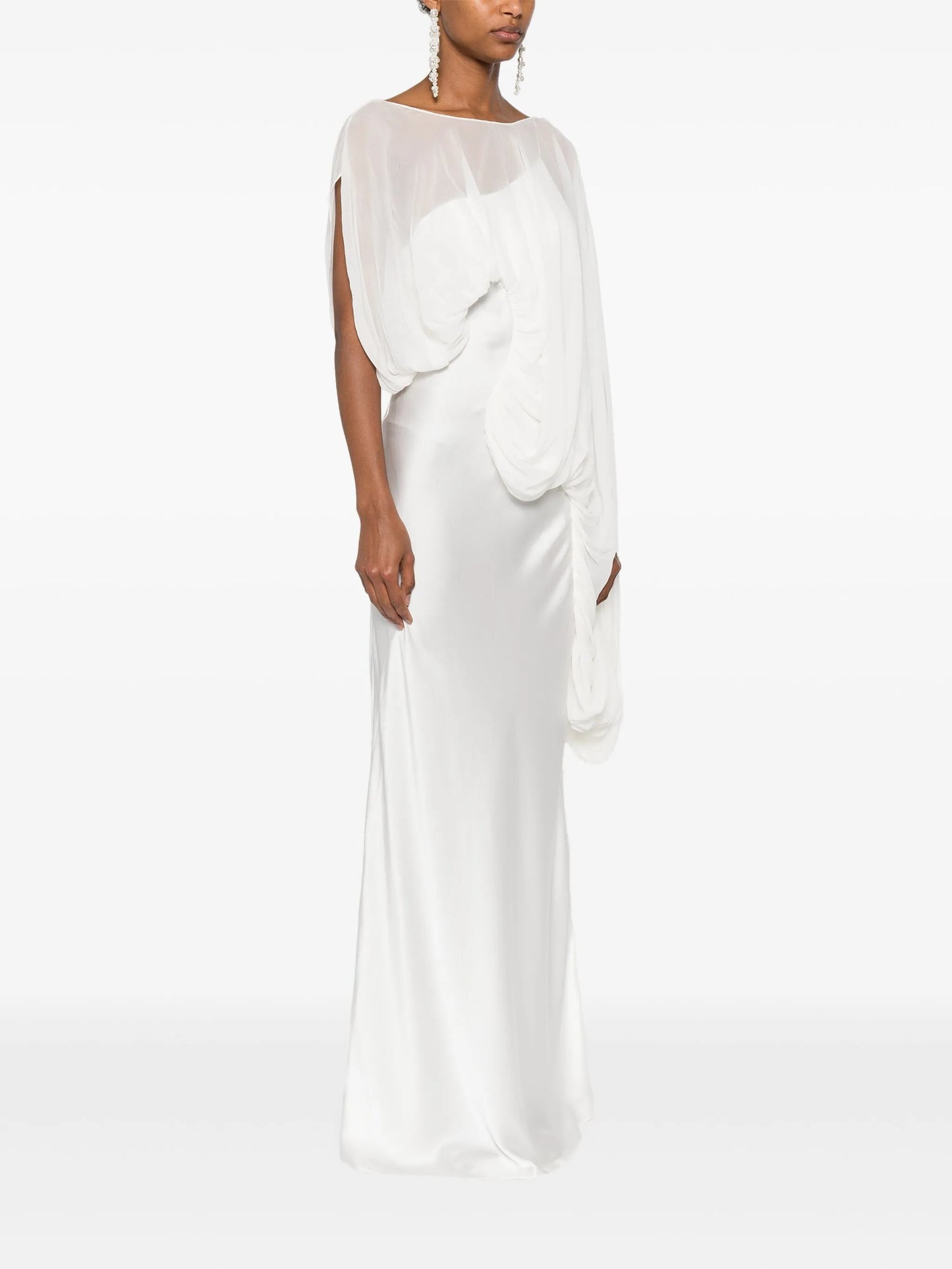 Cumulus draped gown