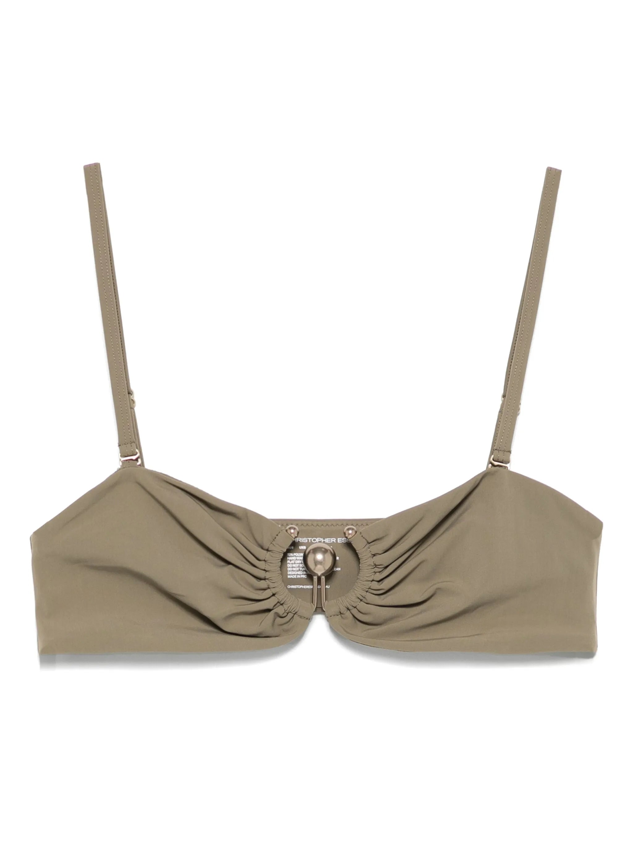 ruched bikini top