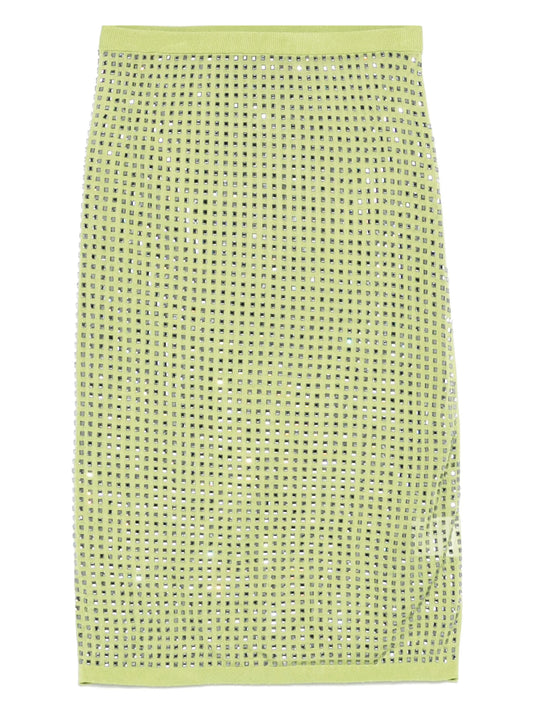 crystal-embellished midi skirt