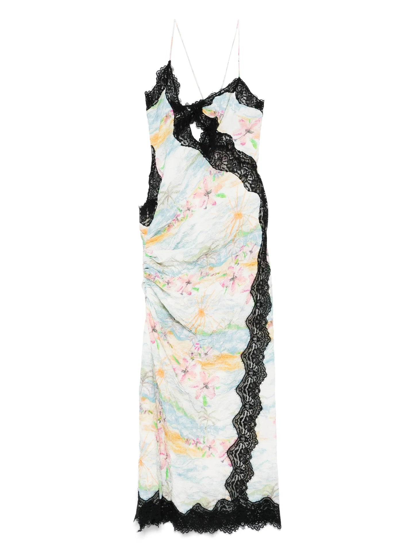 floral-print midi dress
