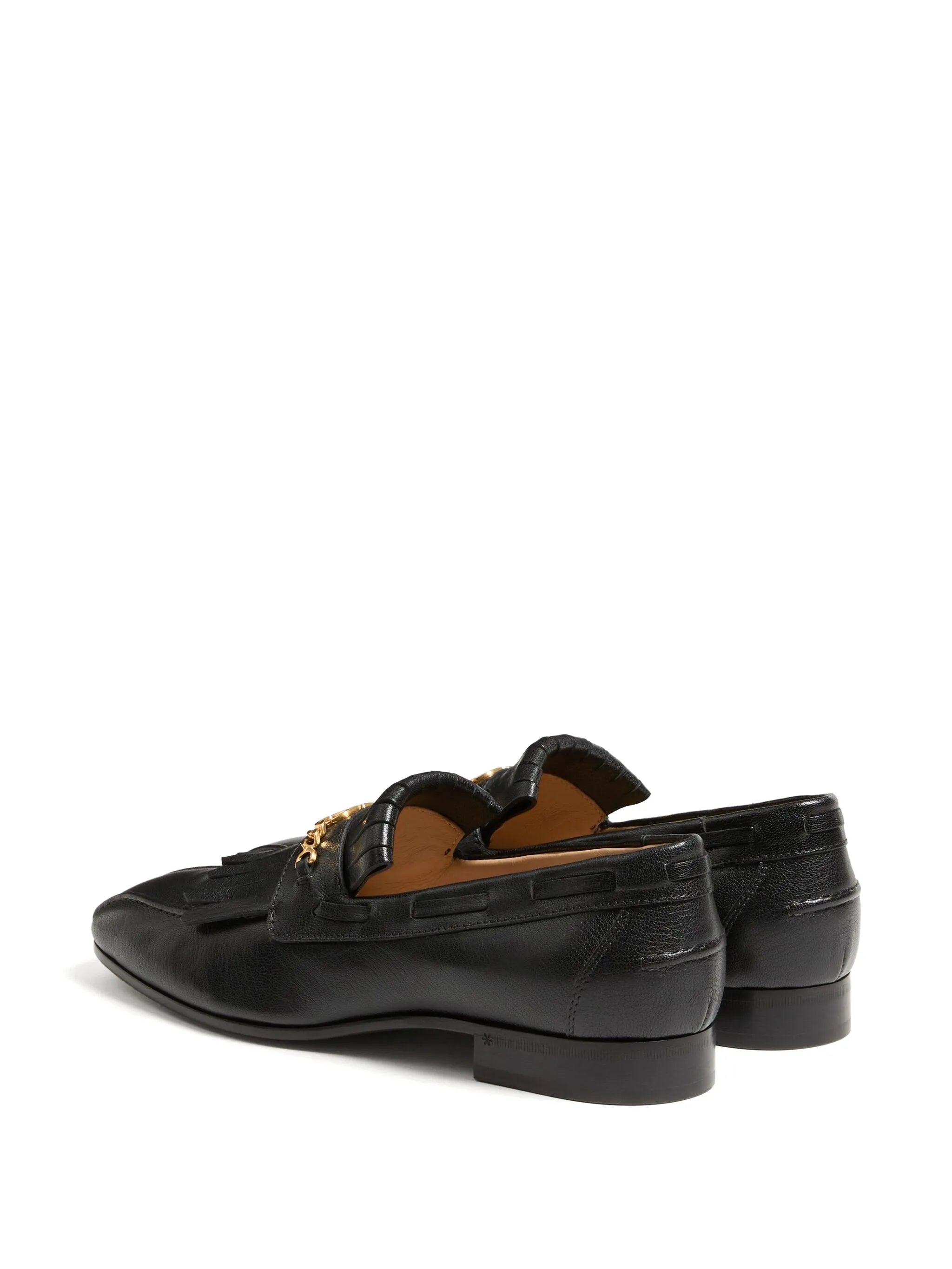 VLogo Signature fringed loafers