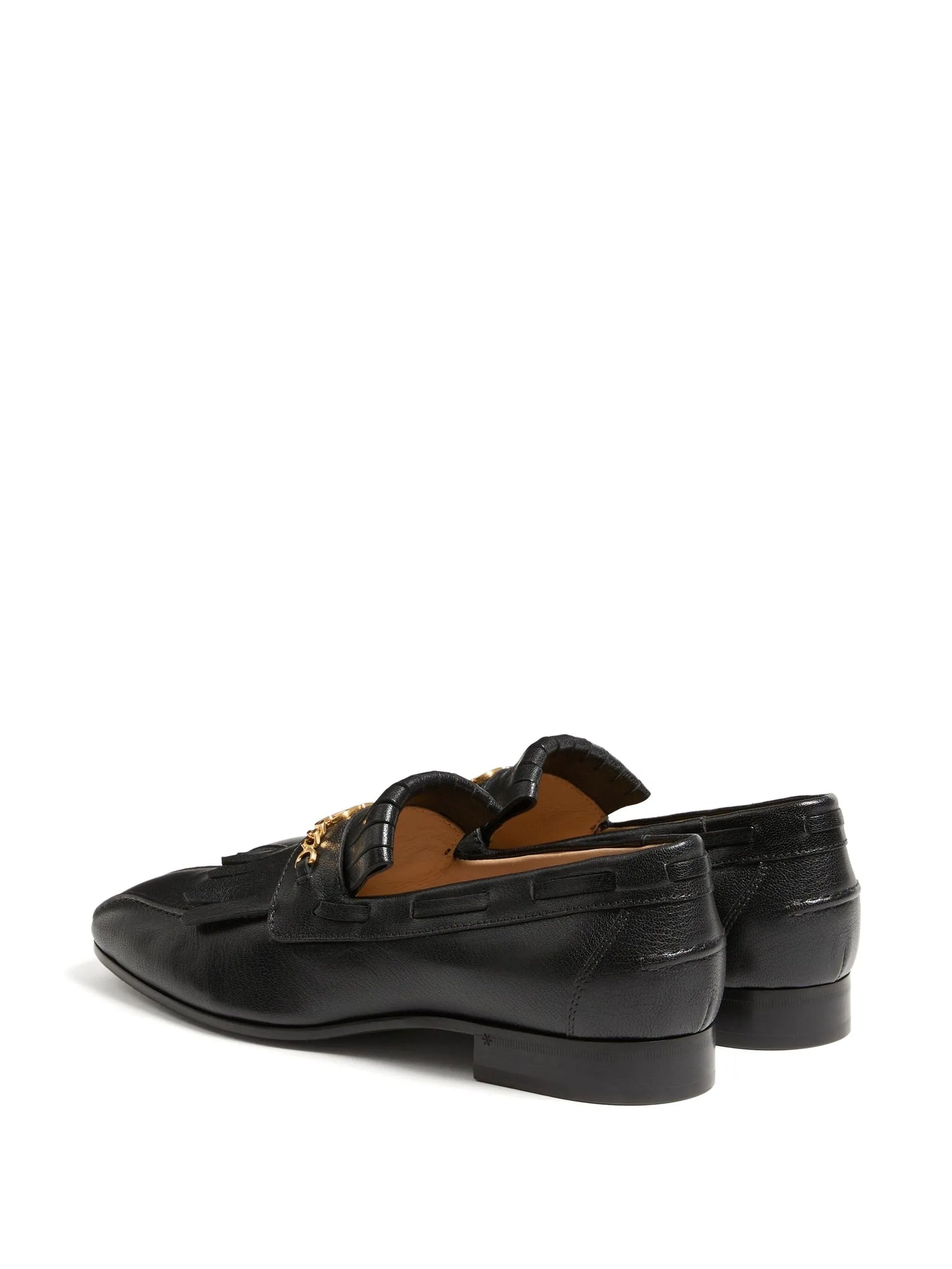 VLogo Signature fringed loafers