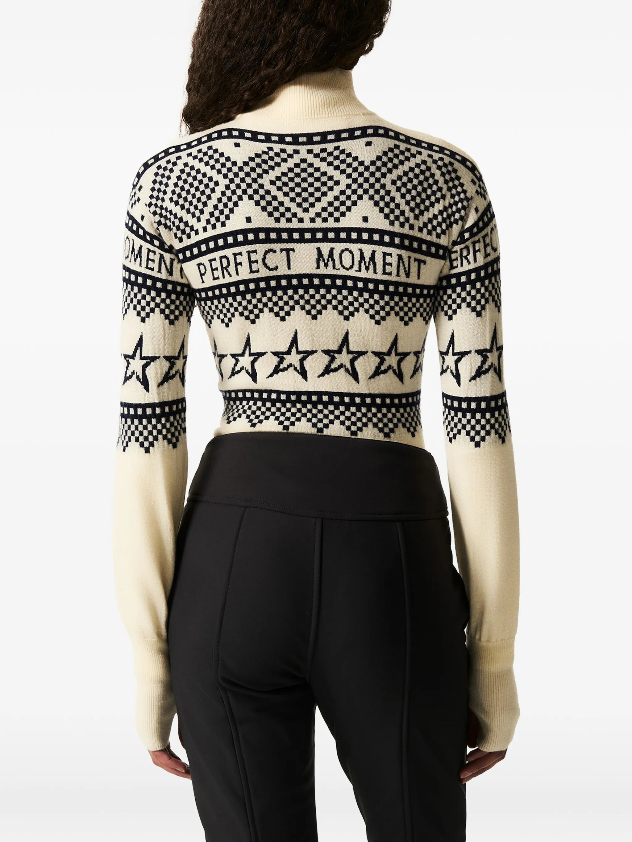 intarsia-knit merino wool bodysuit