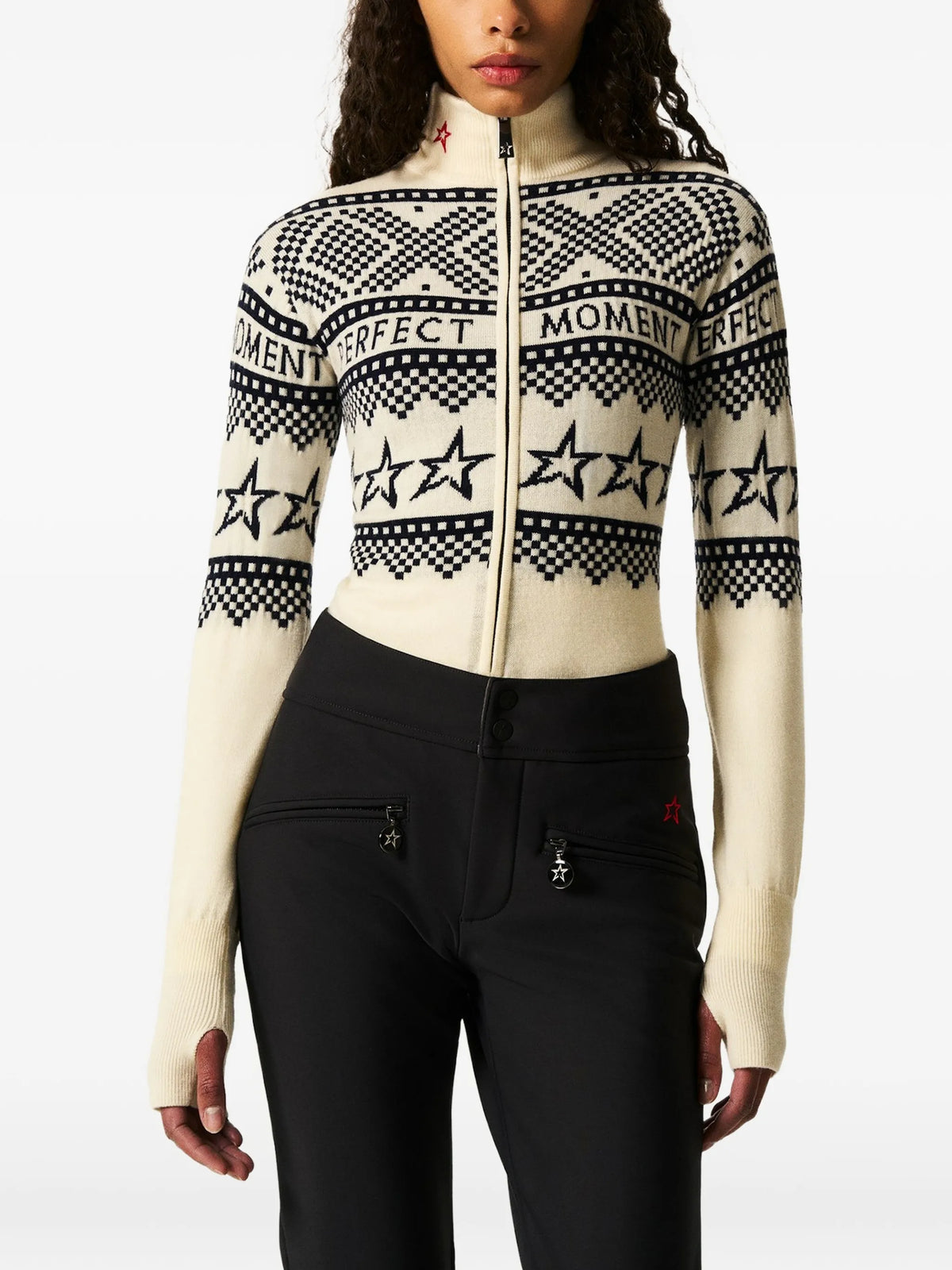 intarsia-knit merino wool bodysuit