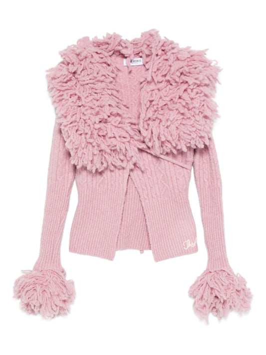 cable-knit cardigan