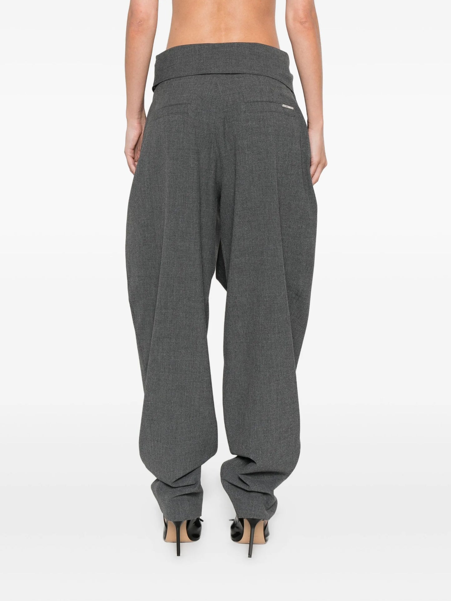 fold-waist trousers