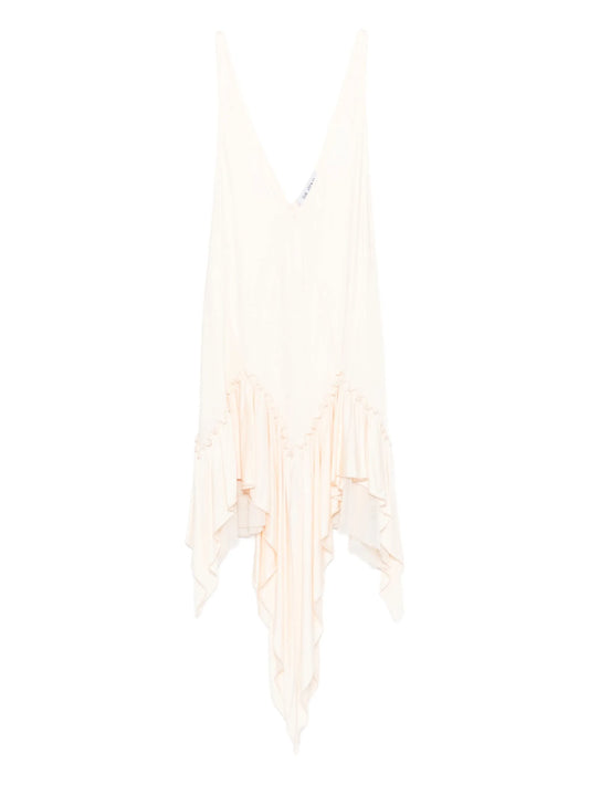 ruffled asymmetric mini dress