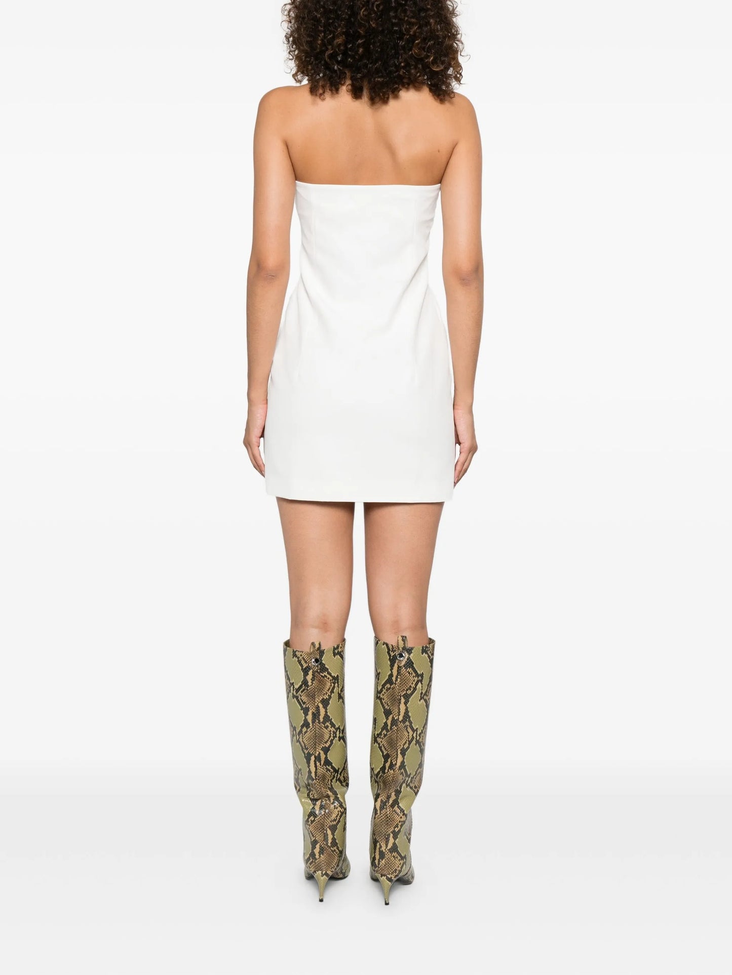 strapless mini dress