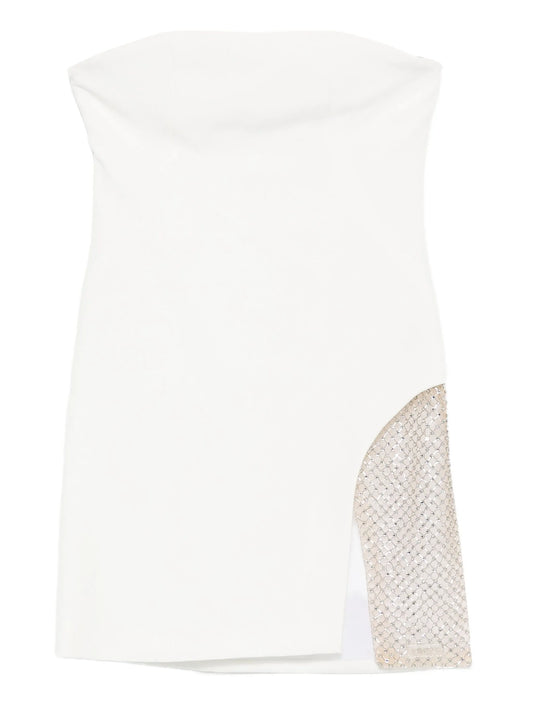 strapless mini dress