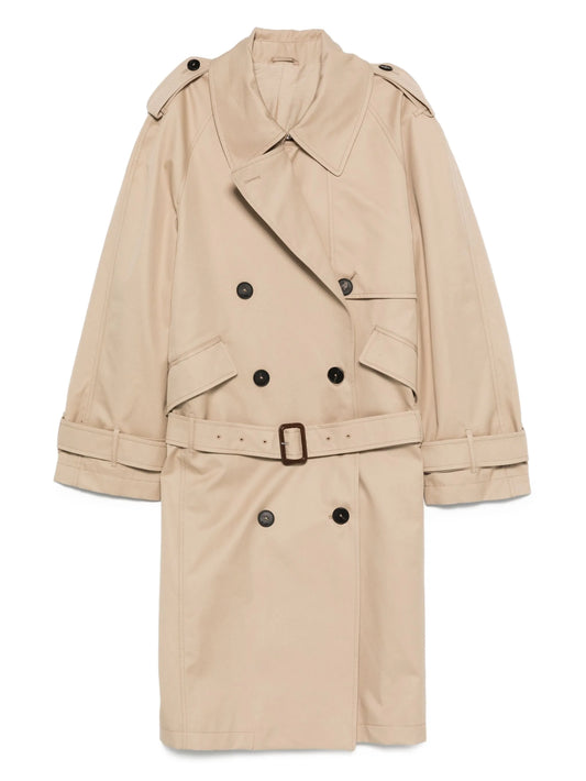 double-breasted trench coat