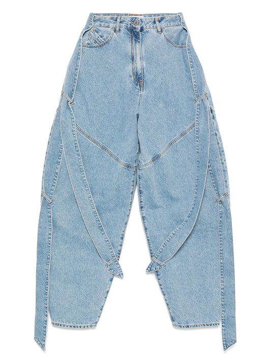 multi-string jeans