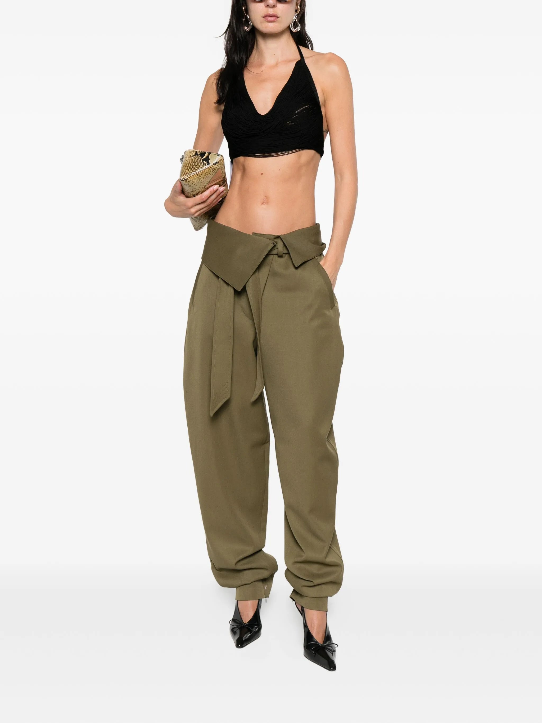 hight-waist tapered trousers