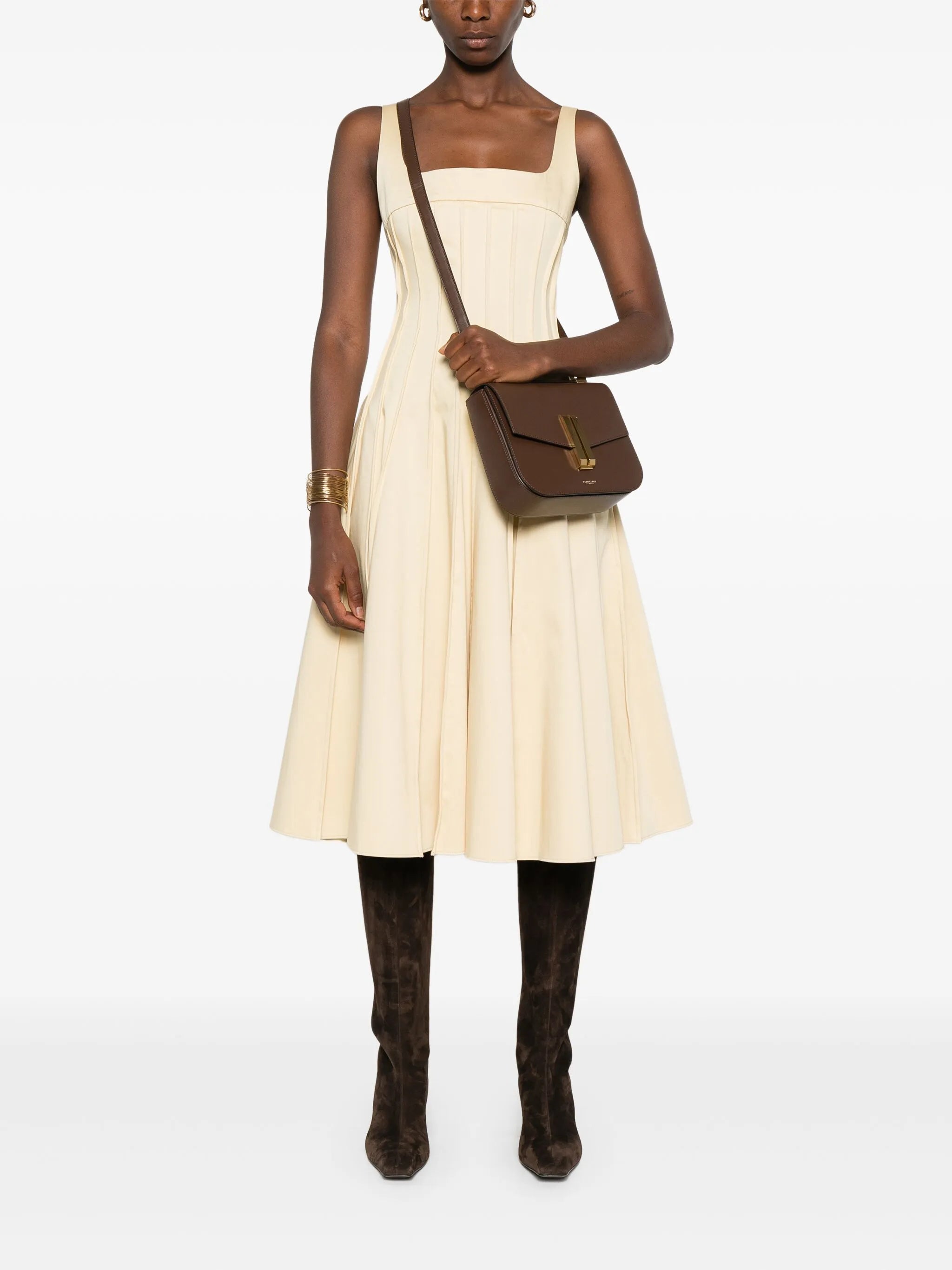 Vancouver grained-leather crossbody bag