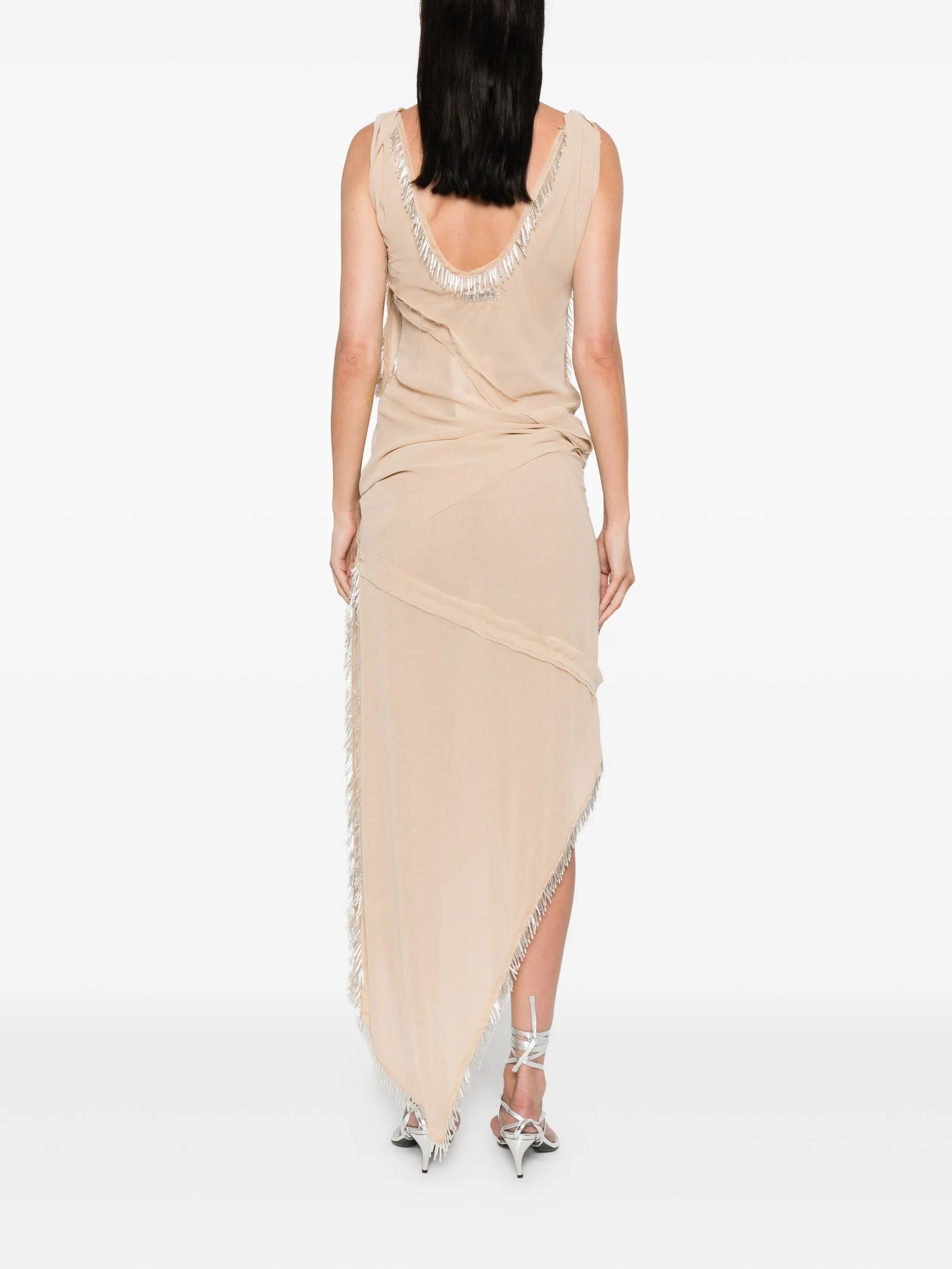 asymmetric midi dress