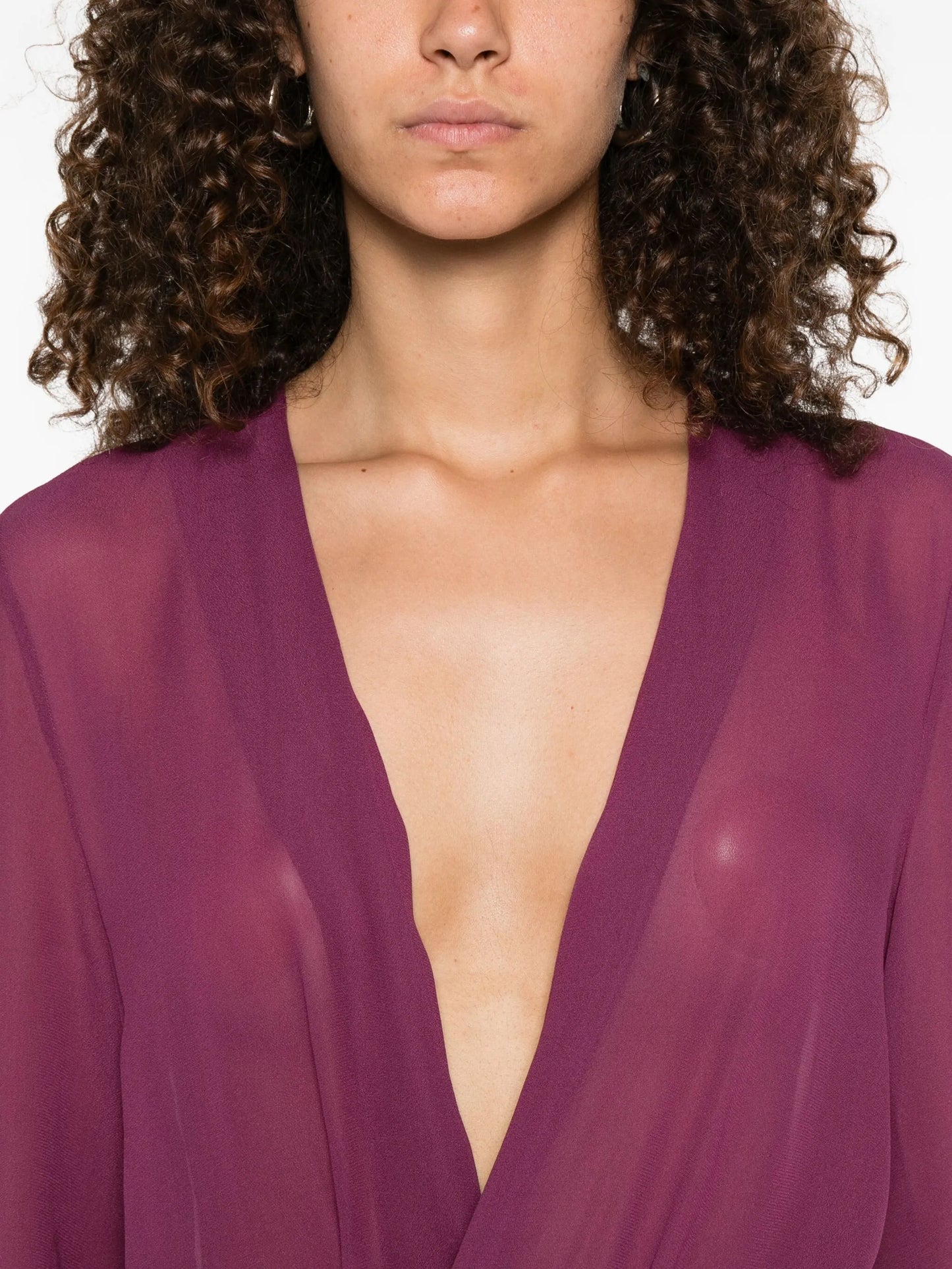 V-neck blouse