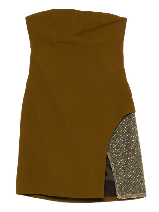 mesh-panelled minidress