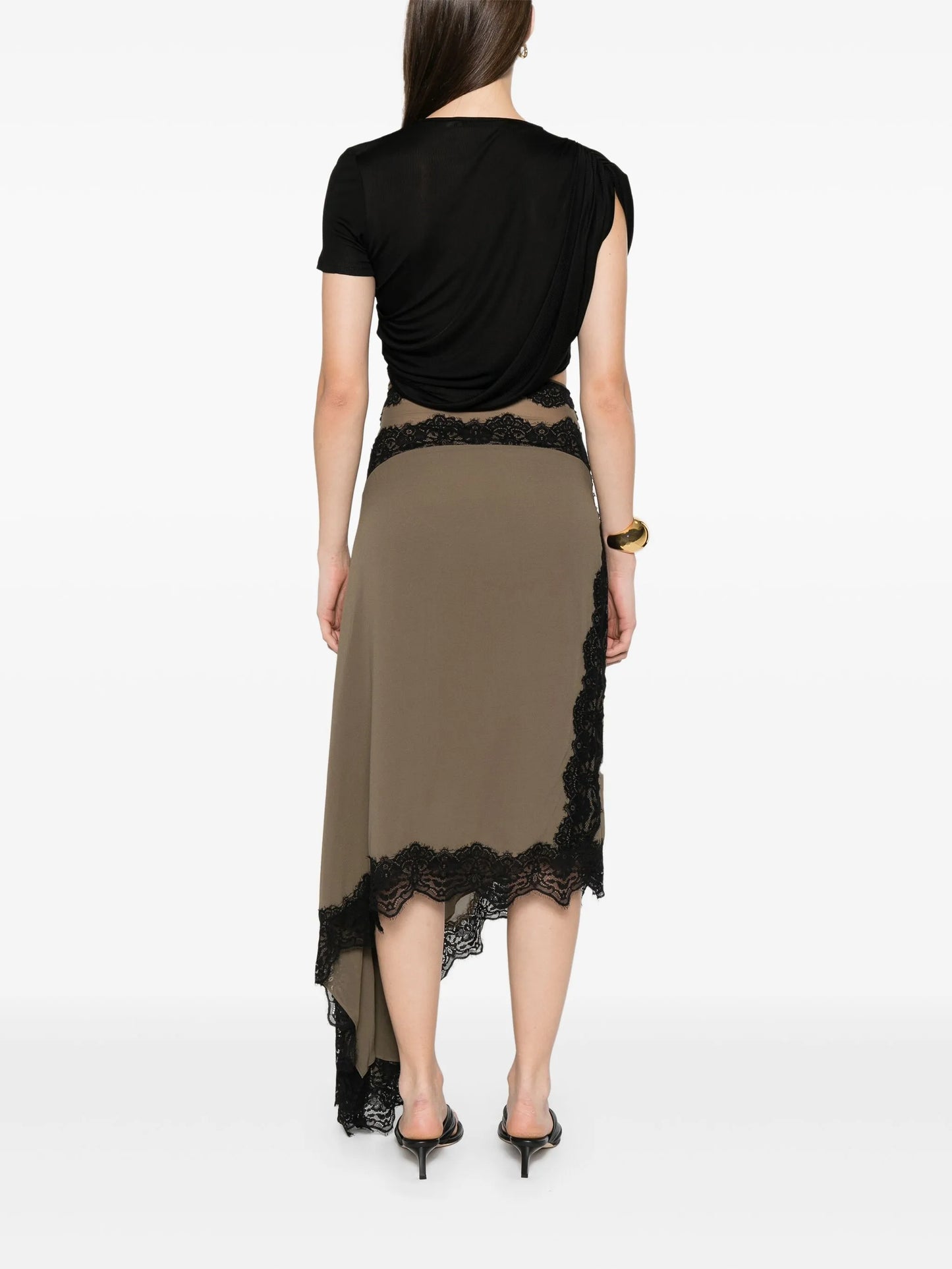 asymmetric-design midi dress