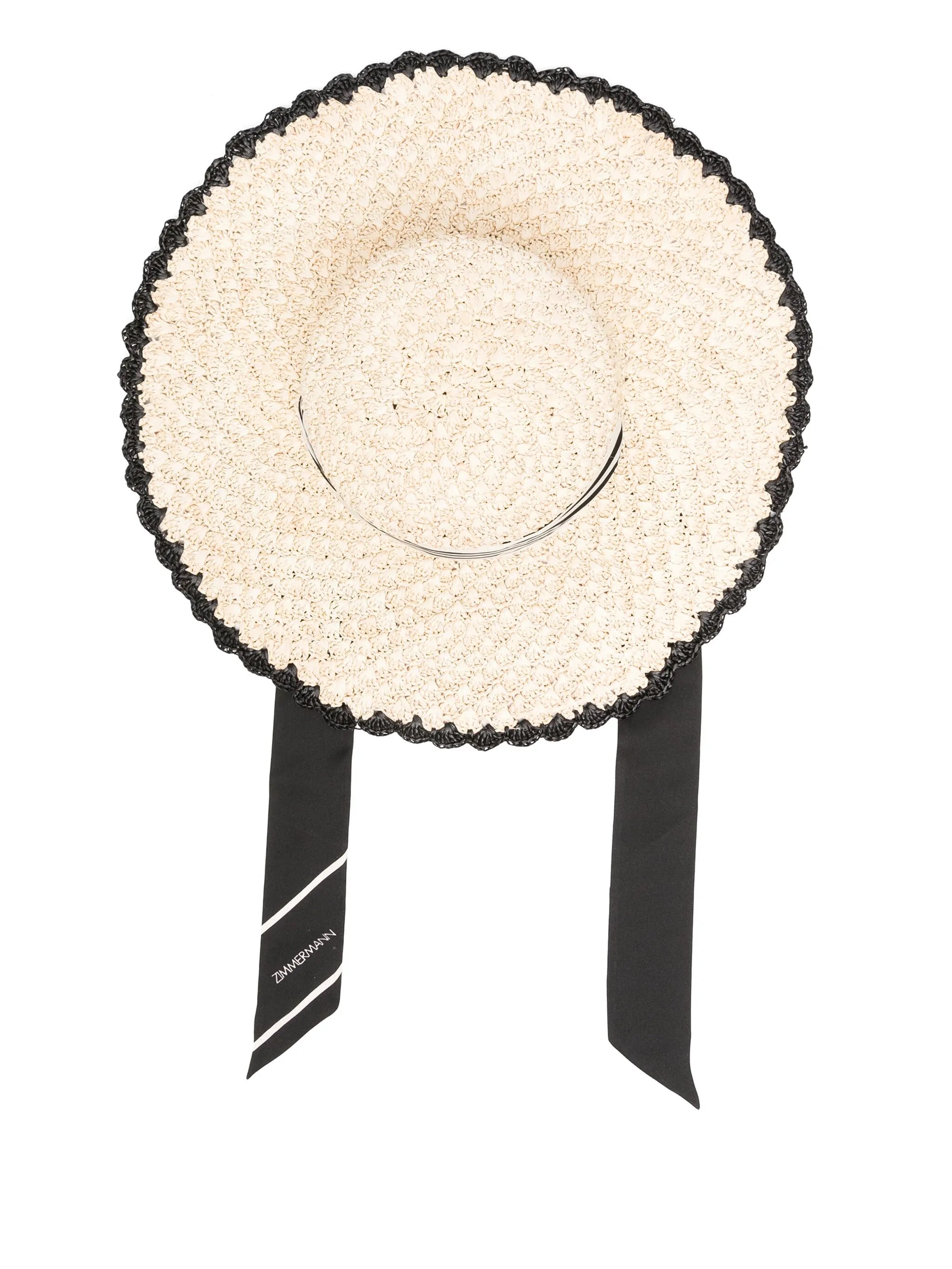 raffia tipped sun hat