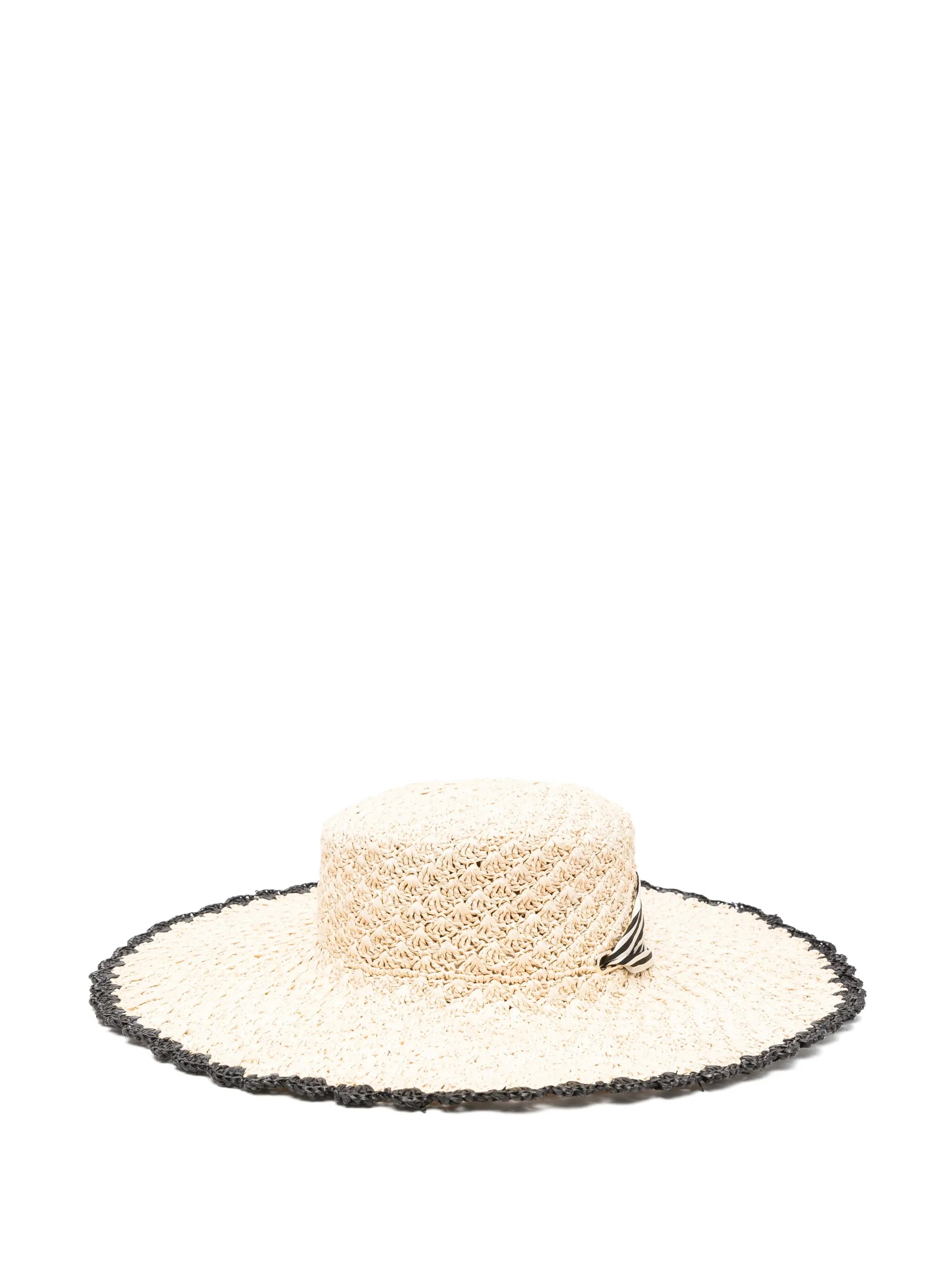 raffia tipped sun hat