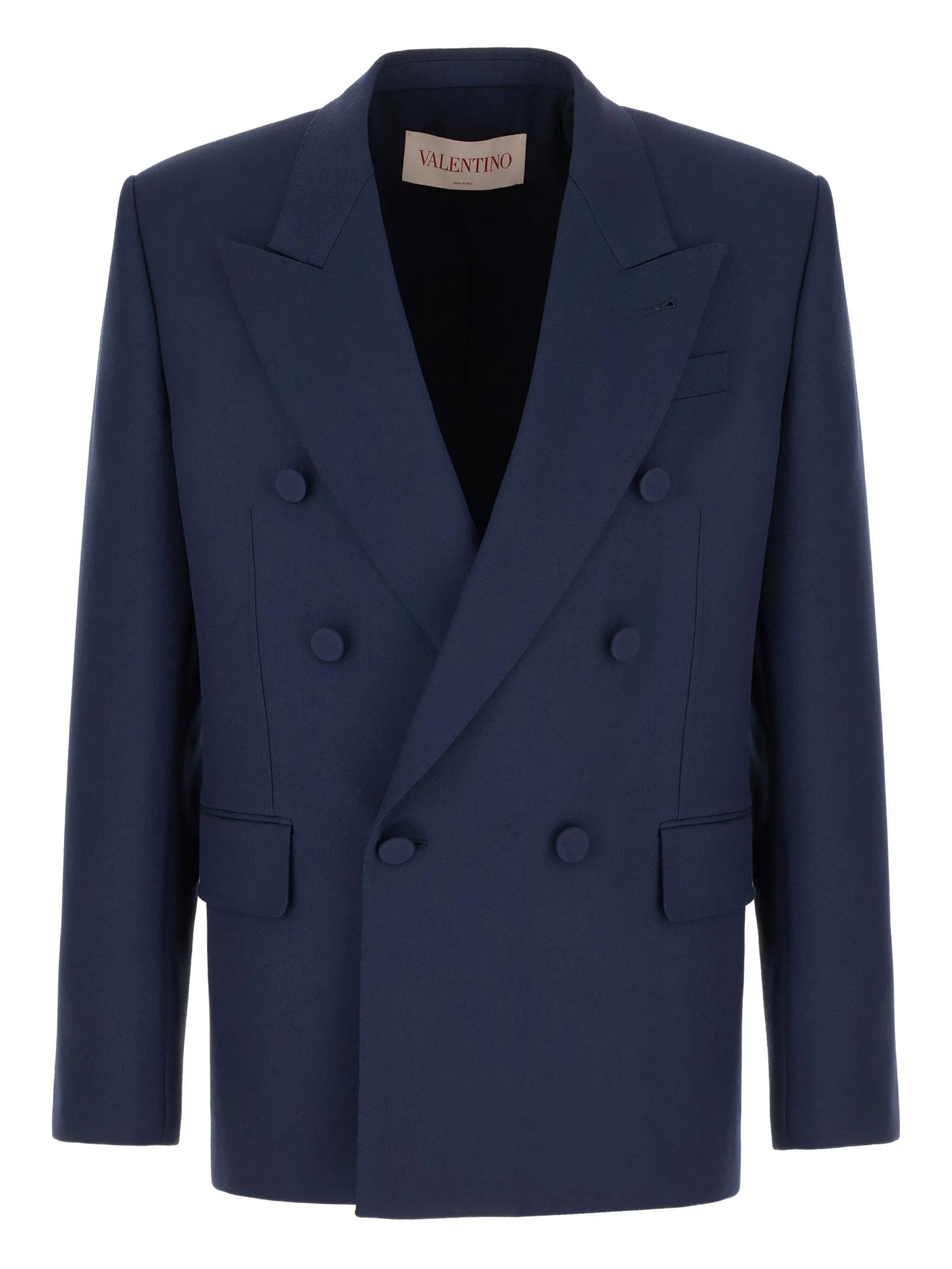 double-breasted gabardine jacket