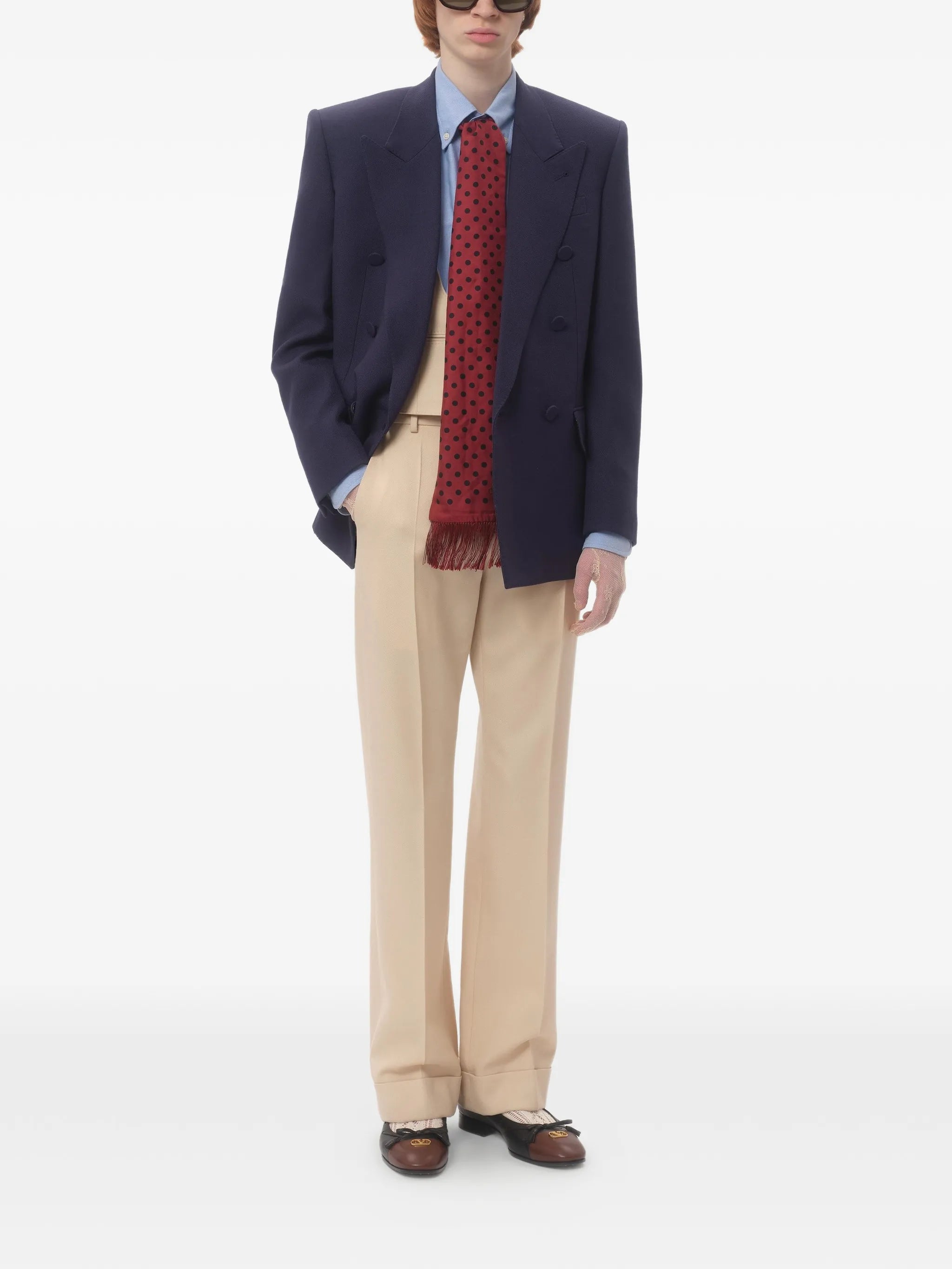 pleated trousers