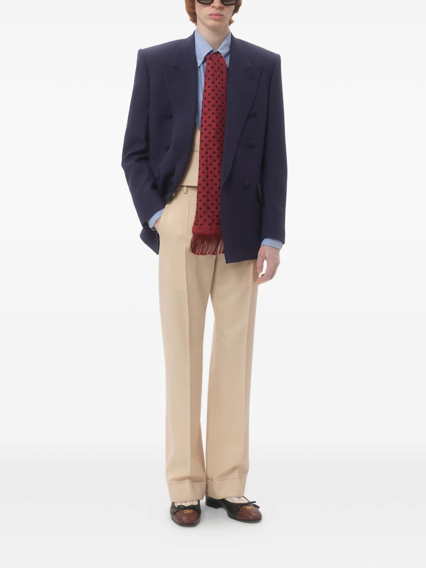 pleated trousers