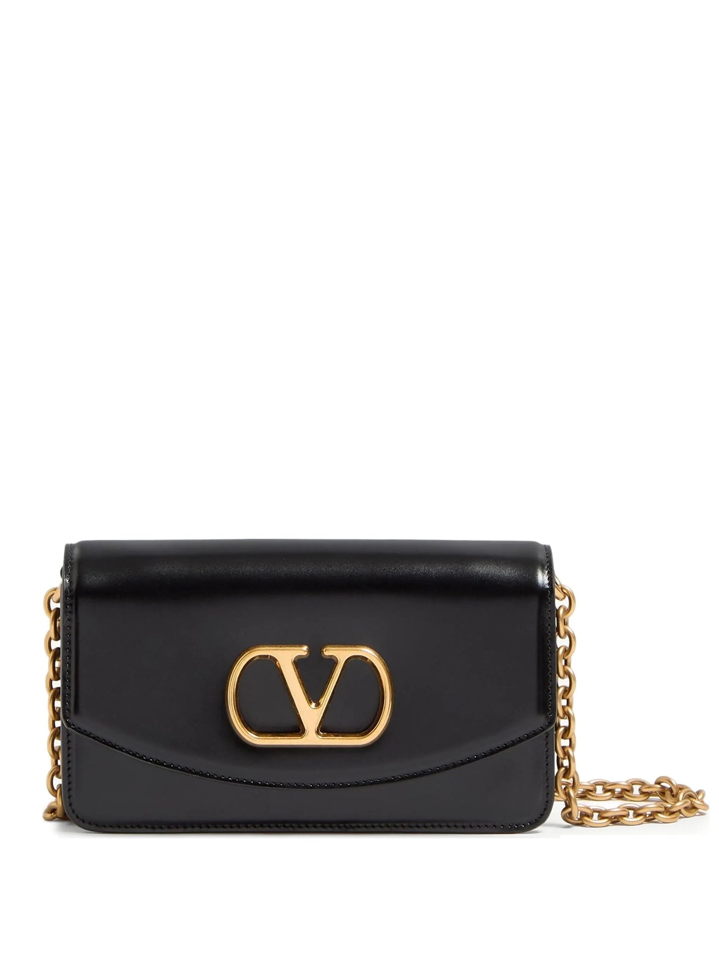 Vain clutch bag in shiny calfskin