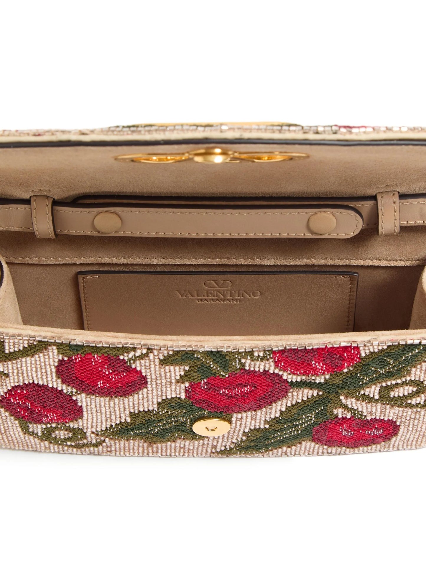 Vain Cherryfic embroidered clutch bag