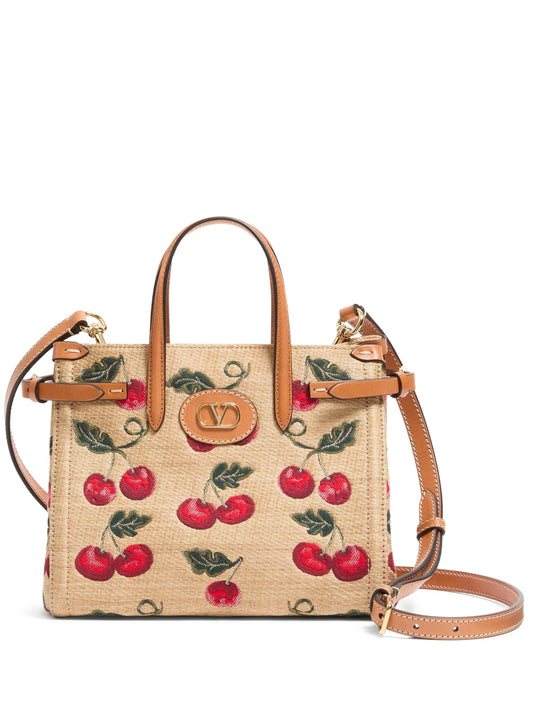 small Antibes Cherry-motif tote bag