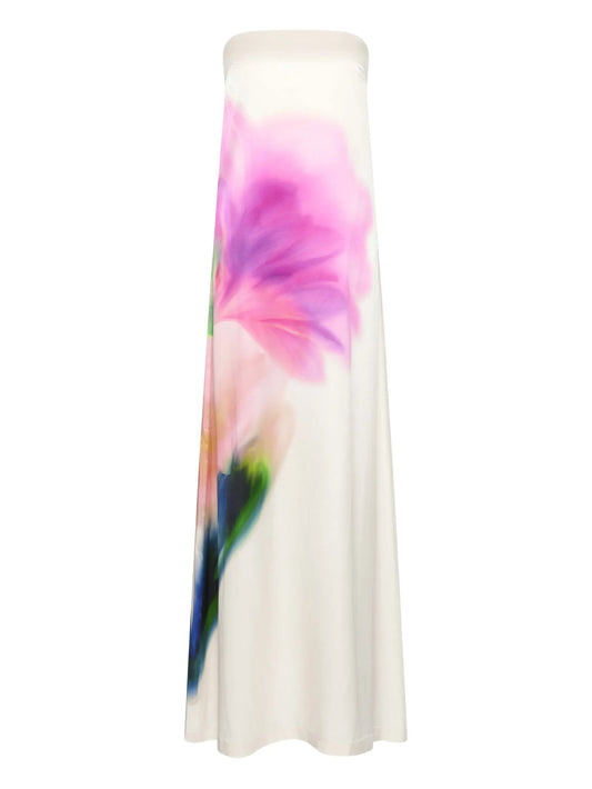 floral-print maxi dress