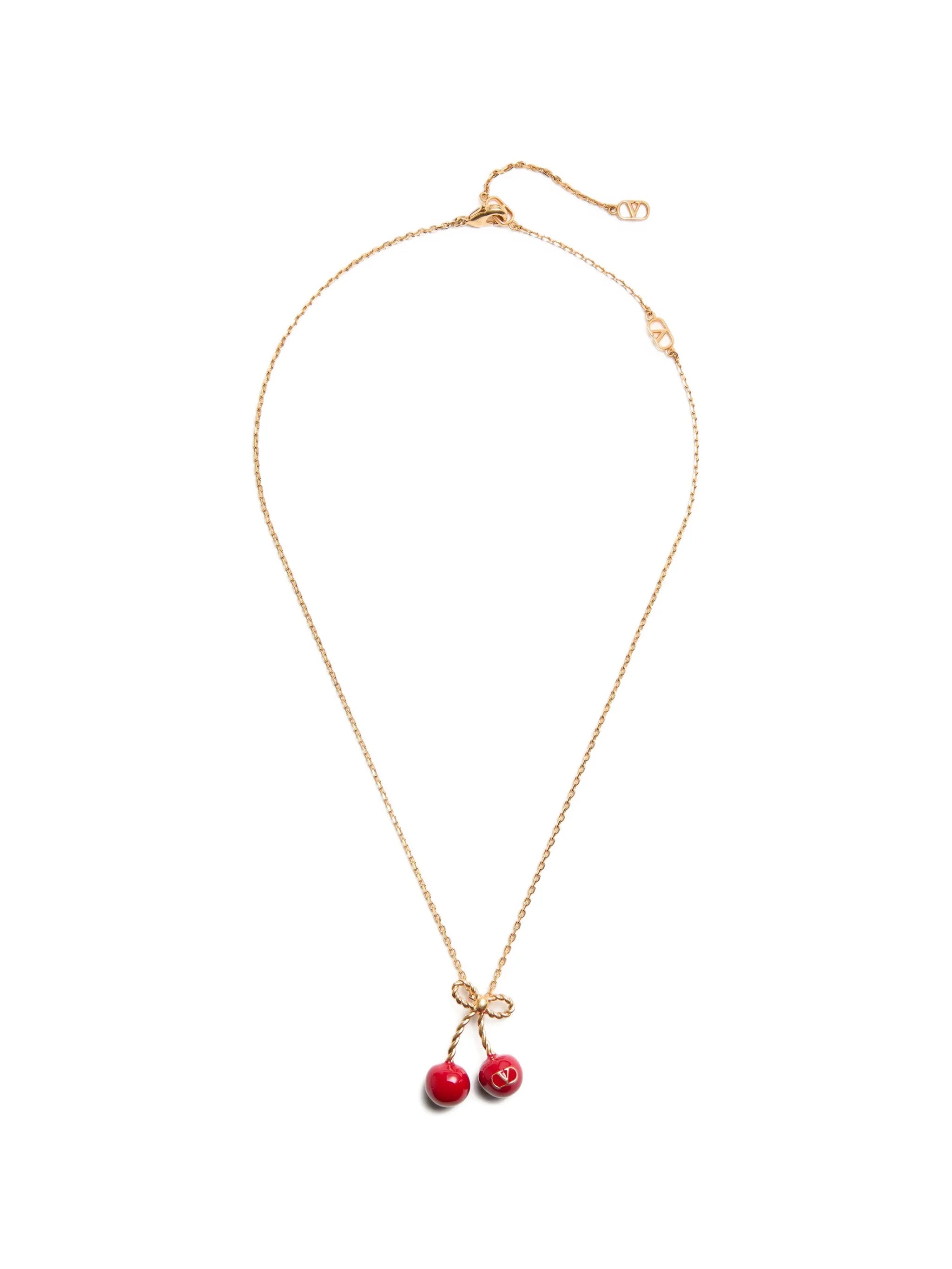 cherry-motif necklace