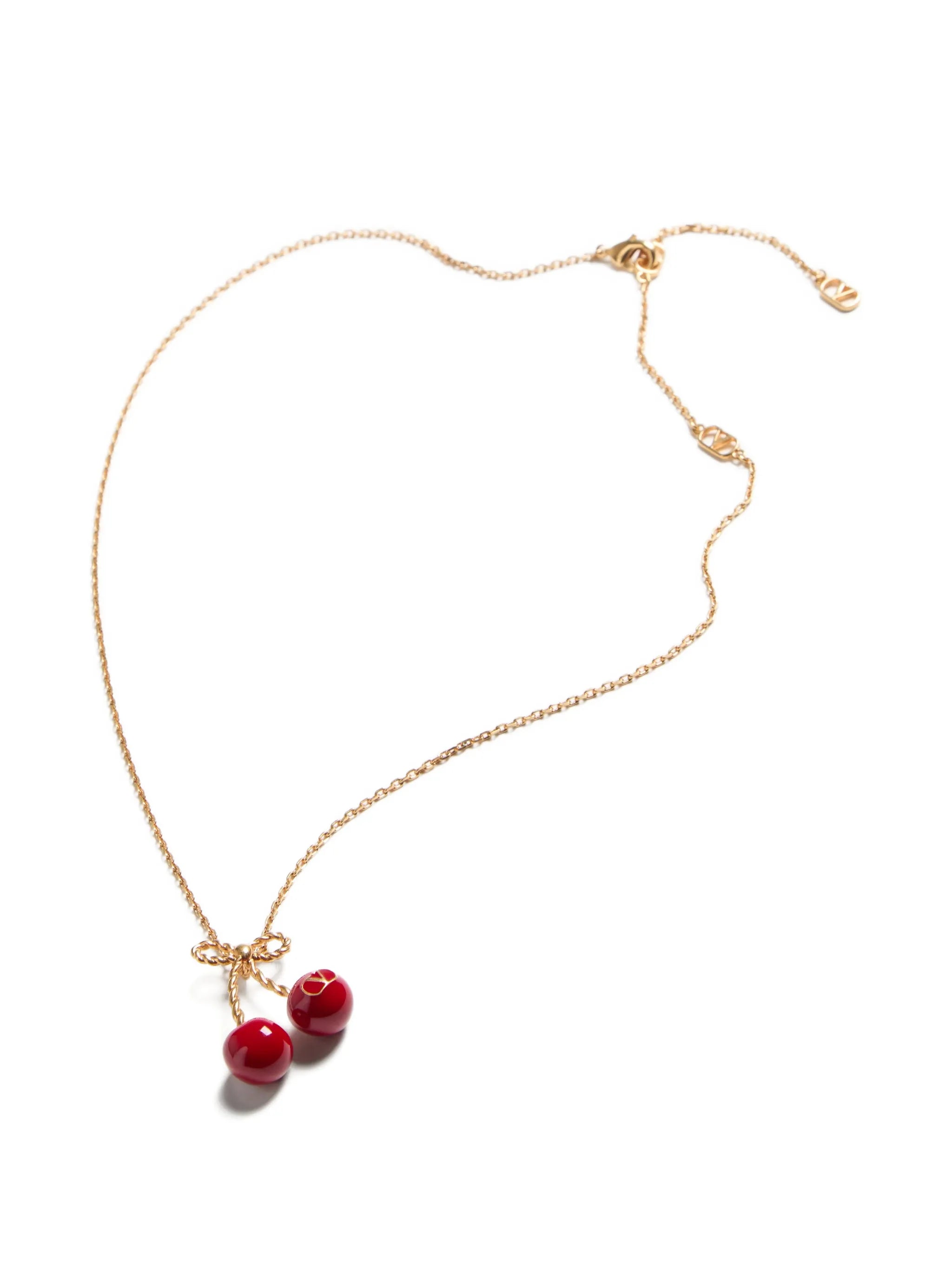 cherry-motif necklace