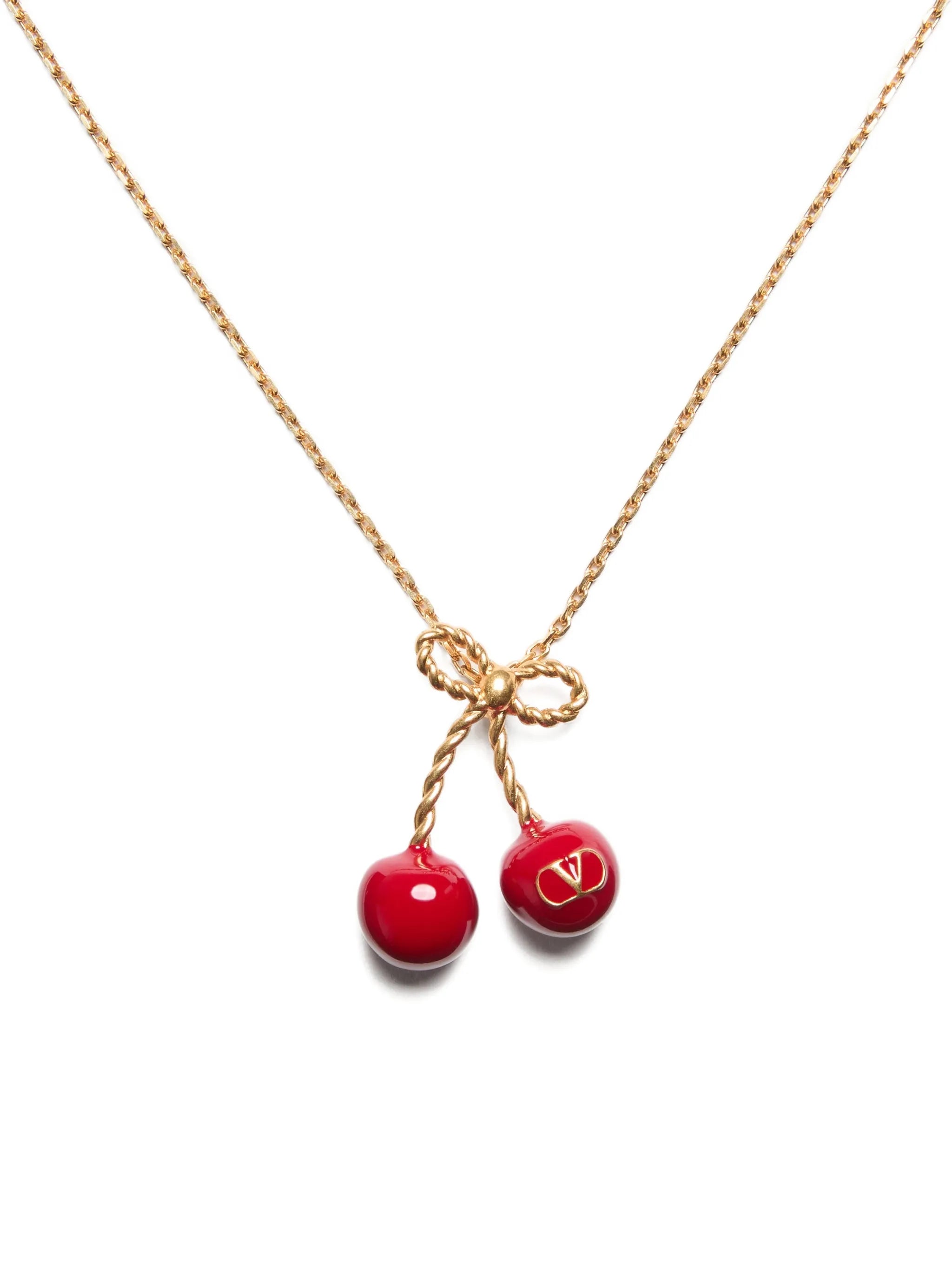 cherry-motif necklace