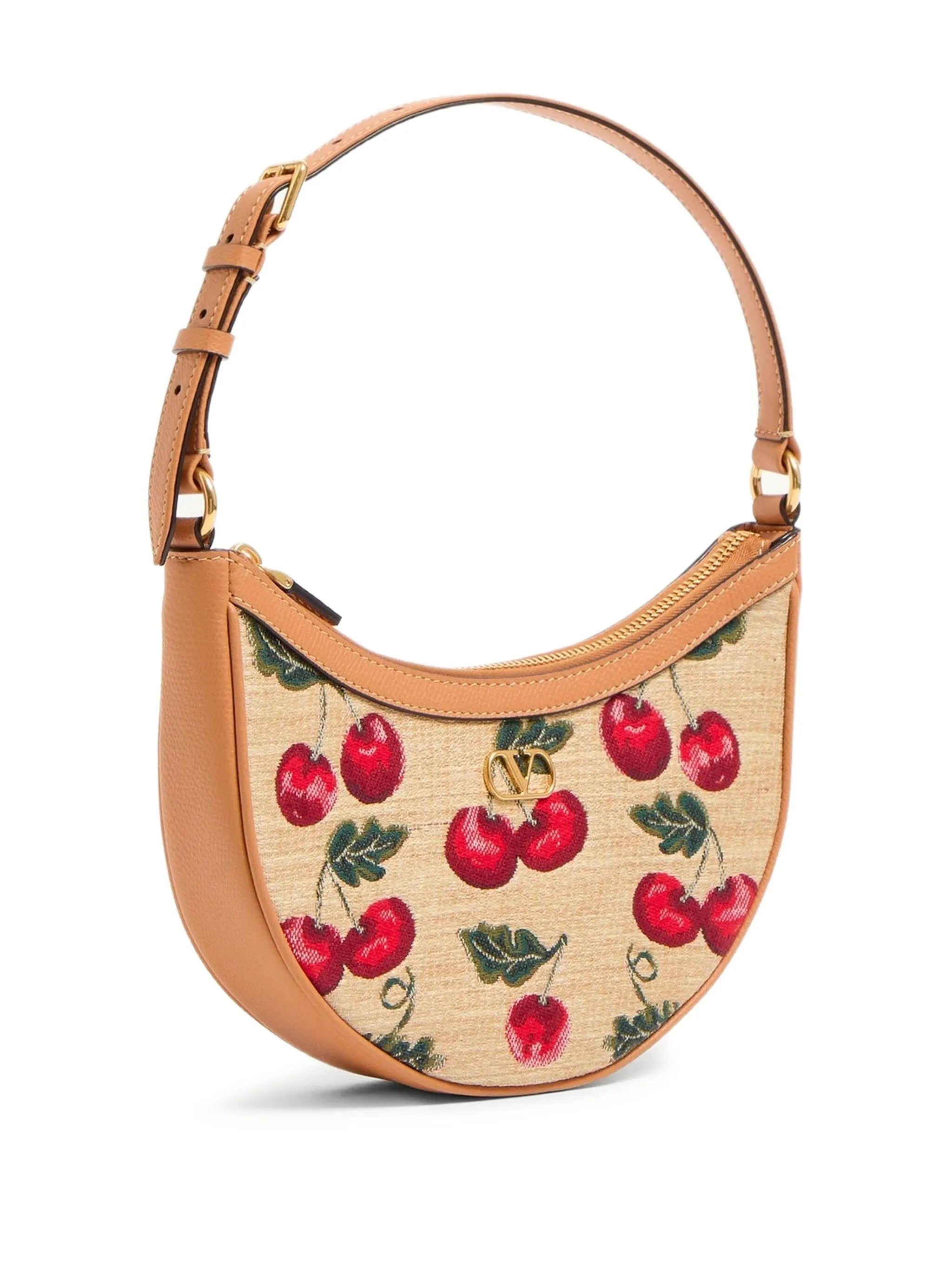 mini VLogo Signature Cherryfic-print shoulder bag