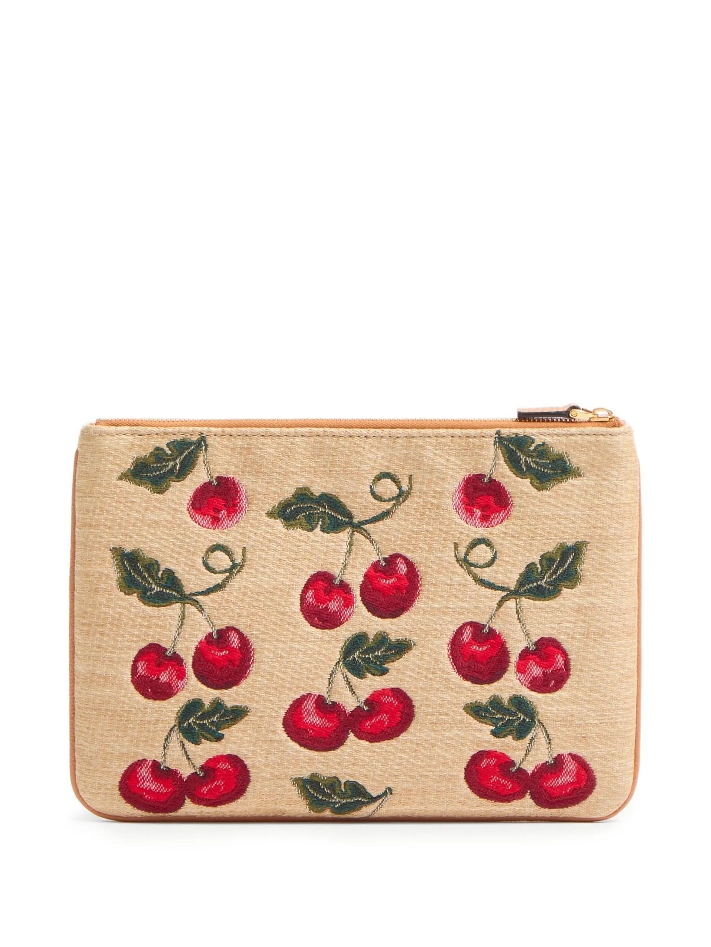 VLogo Signature Cherryfic-print clutch bag