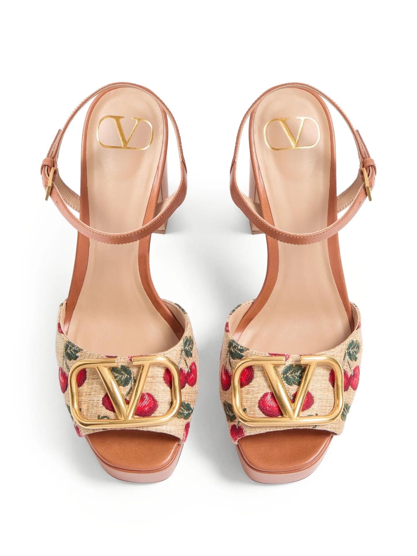 115mm VLogo Signature Cherryfic sandals