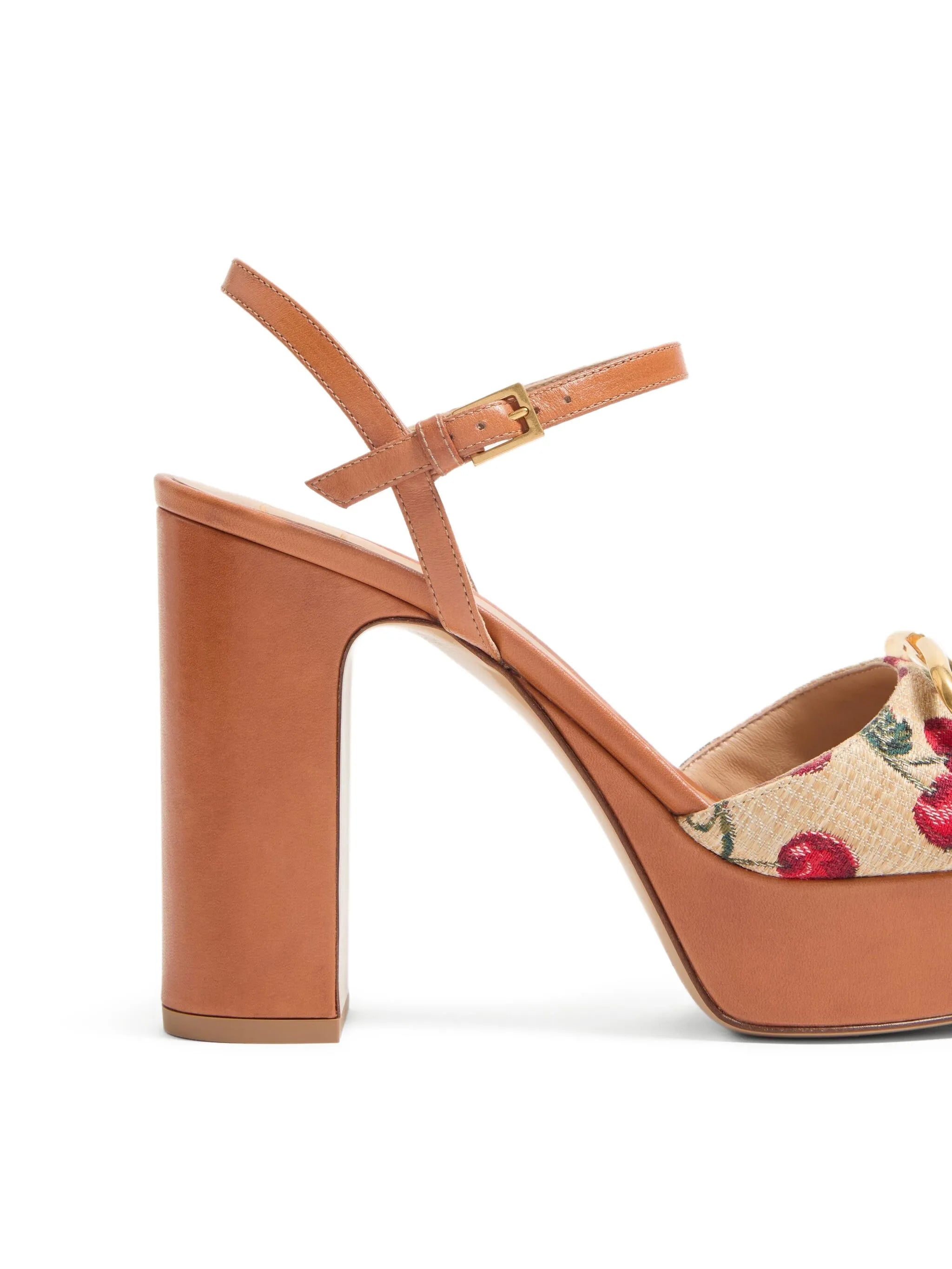 115mm VLogo Signature Cherryfic sandals