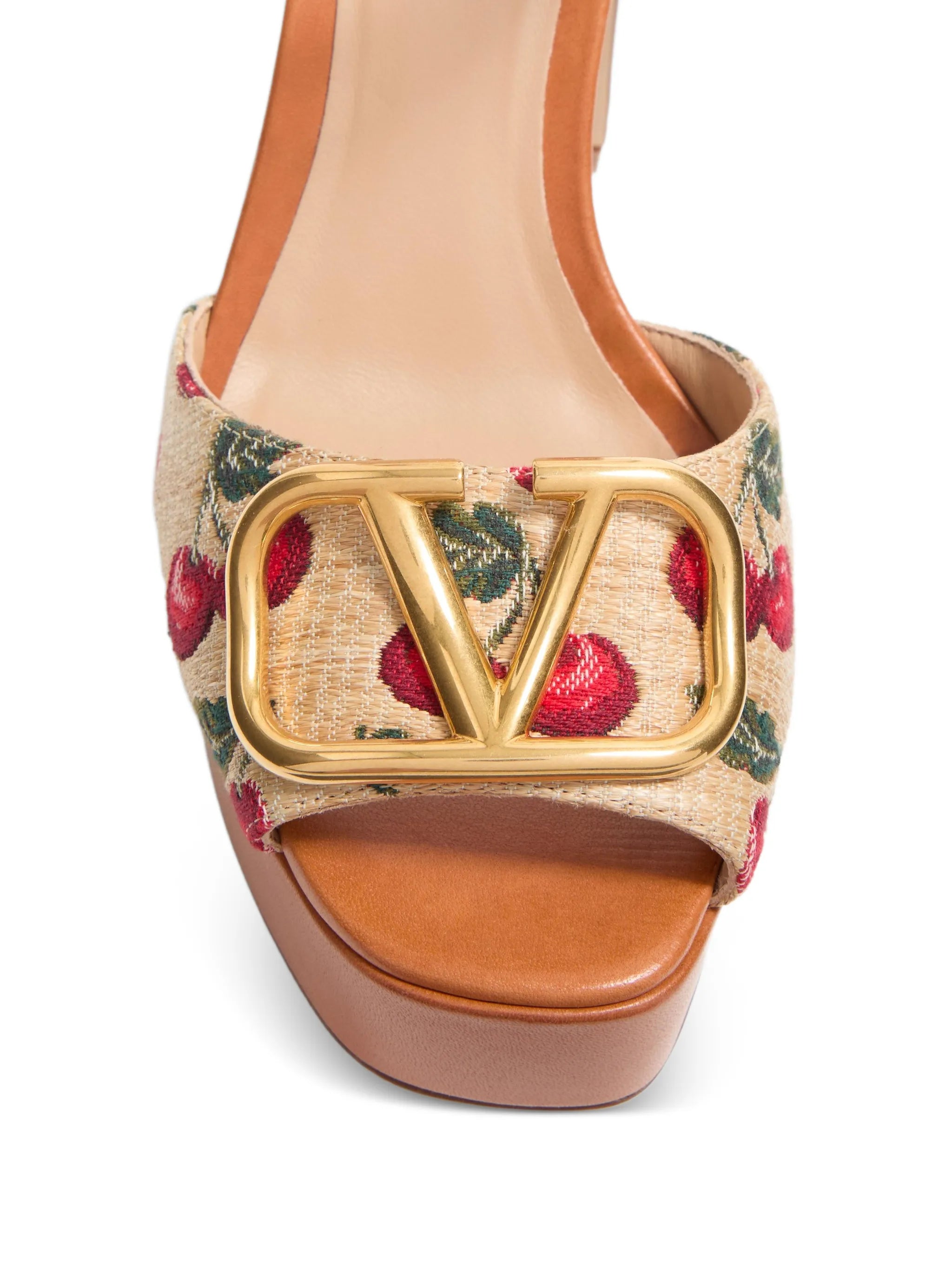 VLogo Signature Cherryfic platform sandals 115mm