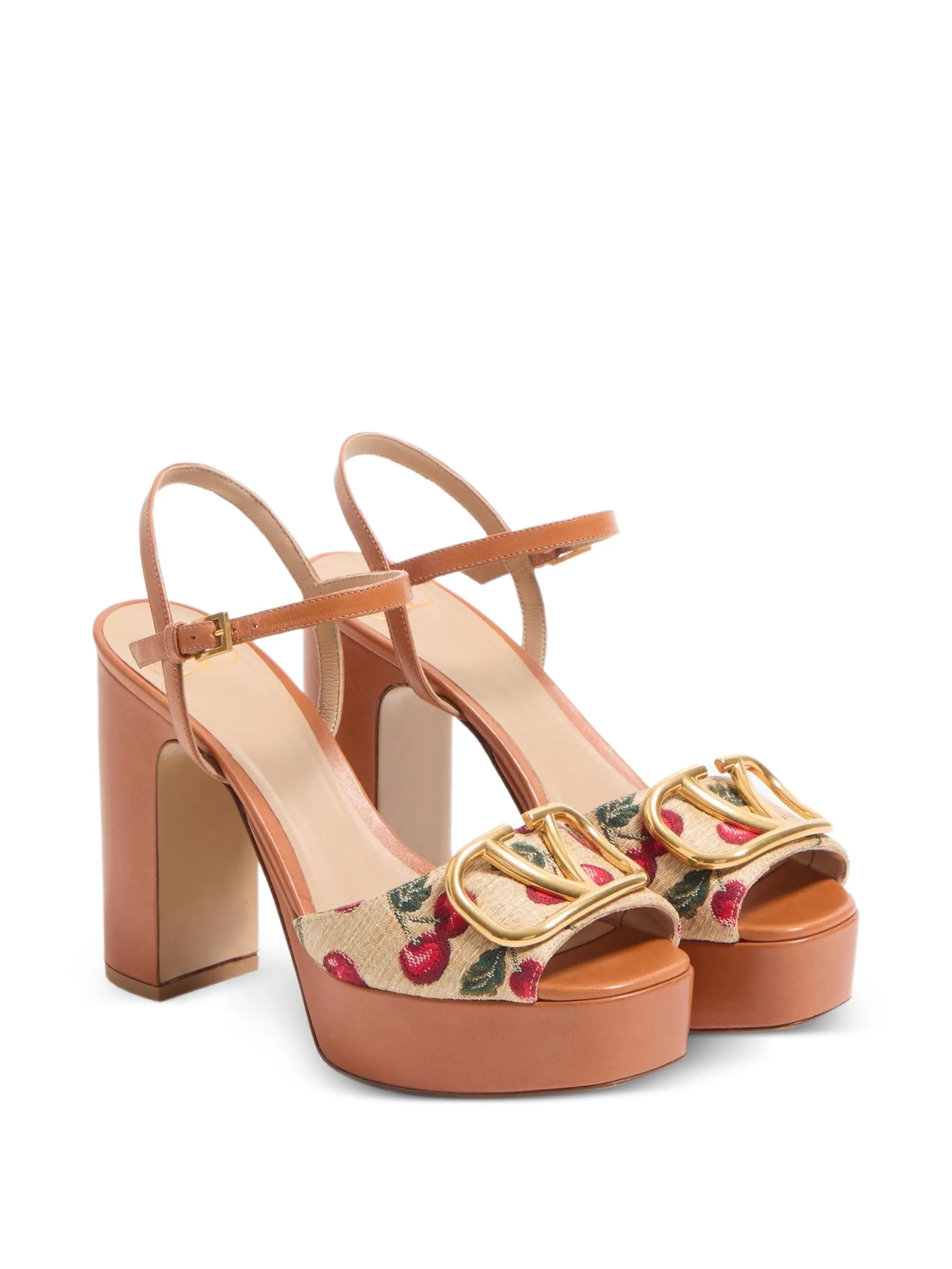 VLogo Signature Cherryfic platform sandals 115mm
