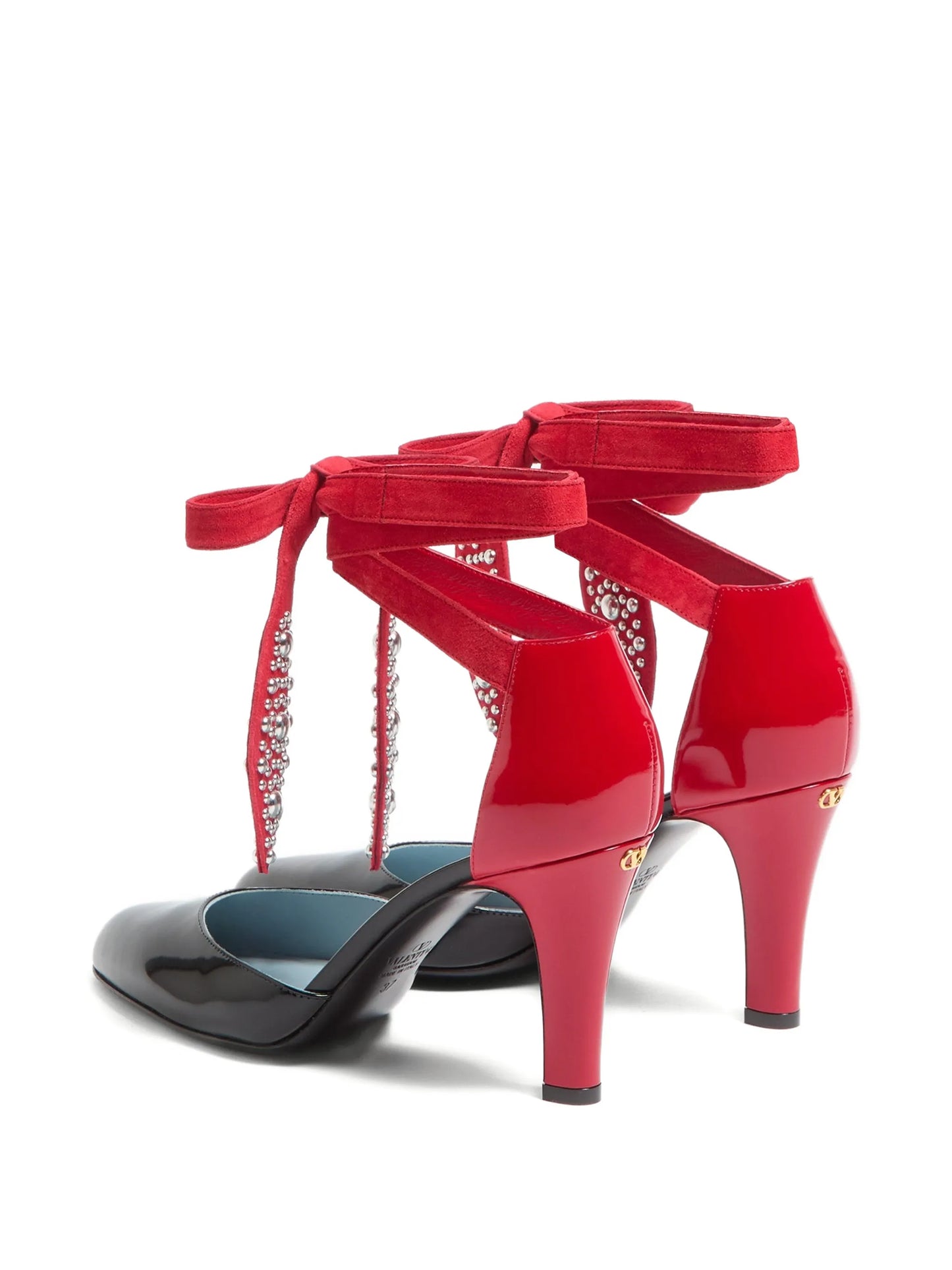 Foliefoliage tie-fastening pumps