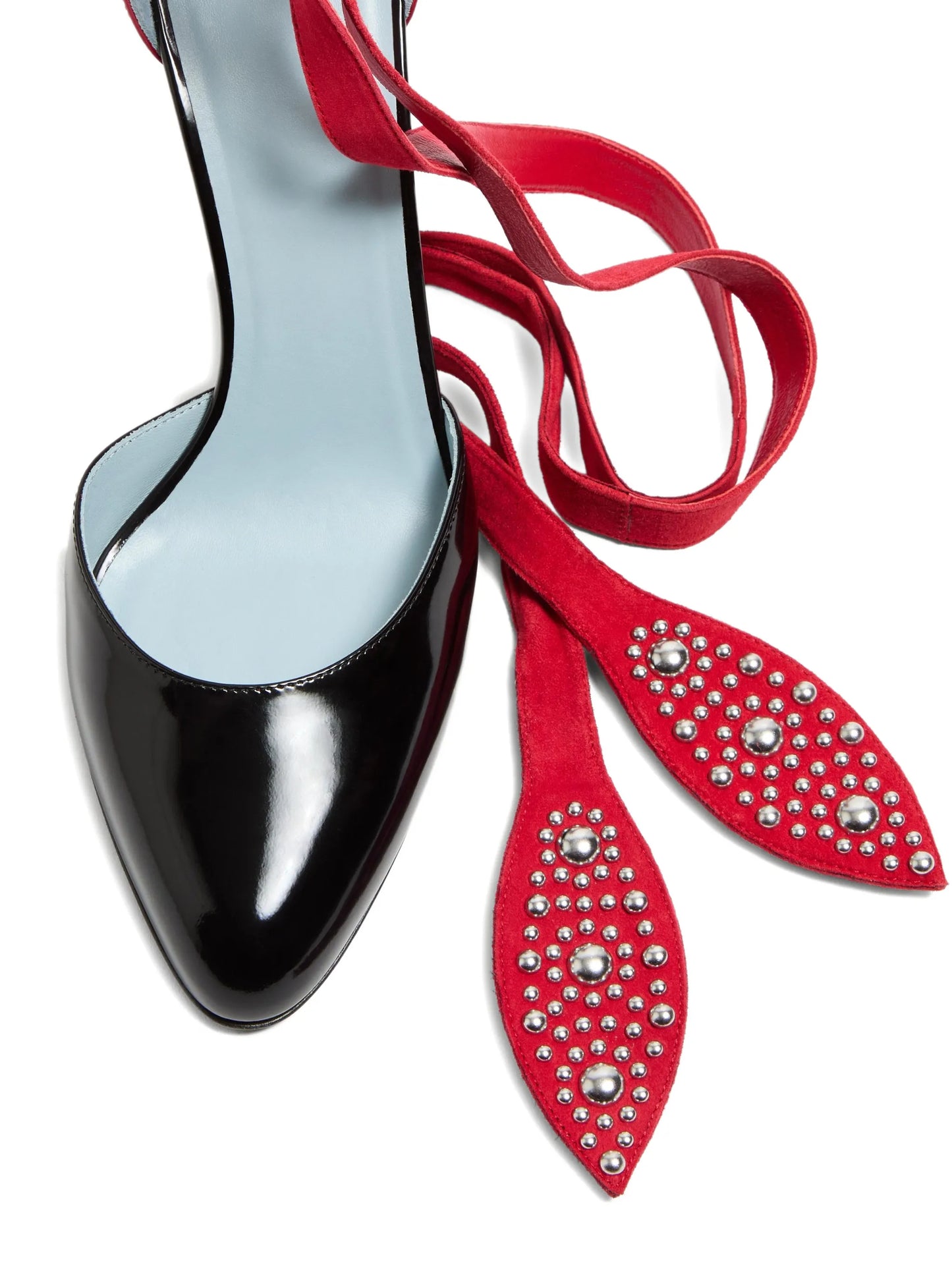 Foliefoliage tie-fastening pumps