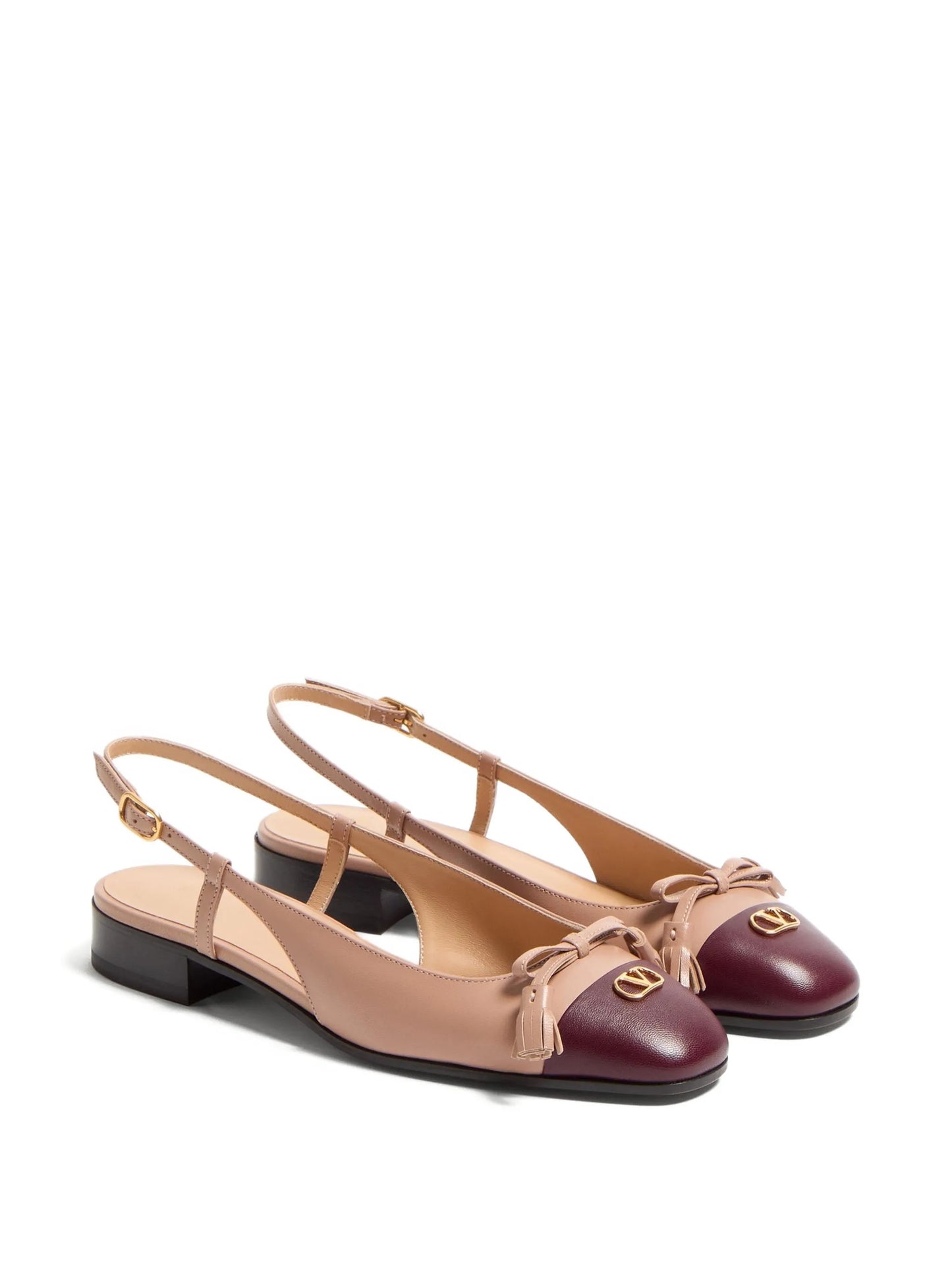 25mm Valet Du Roi Kid slingback ballet flats