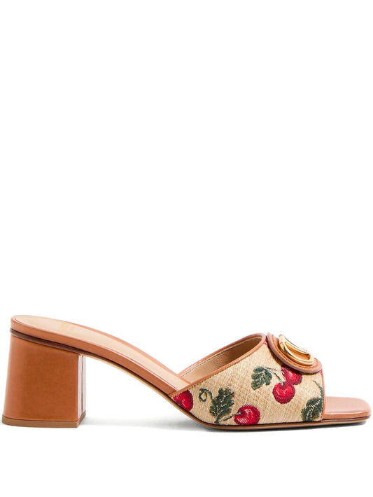 60mm VLogo Signature Cherryfic sandals