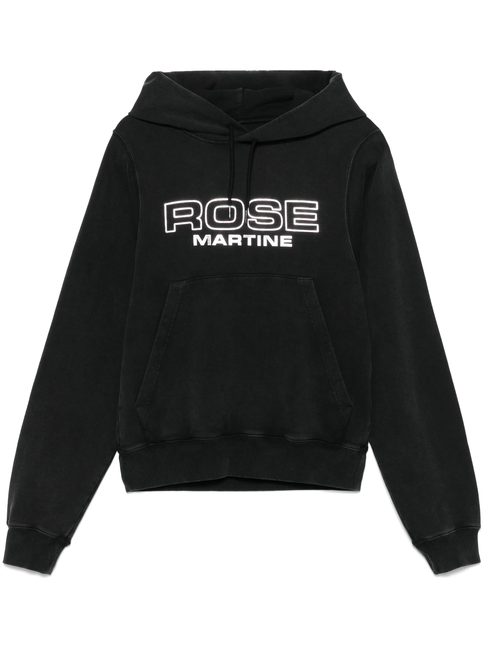 raised-logo hoodie