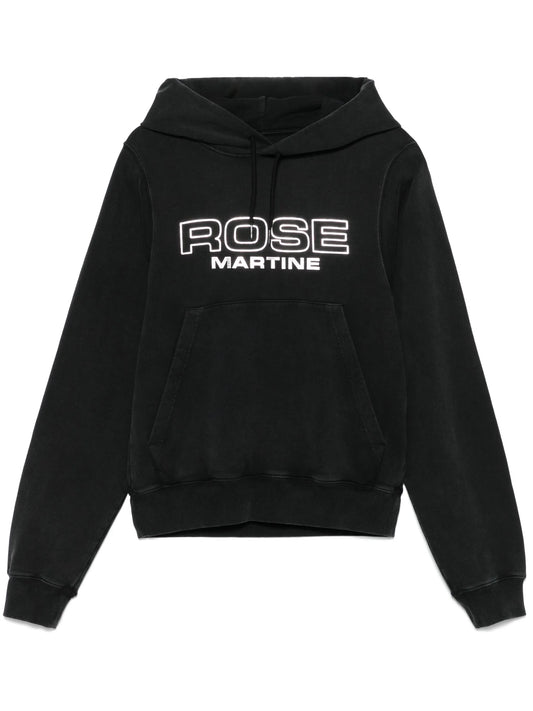 raised-logo hoodie