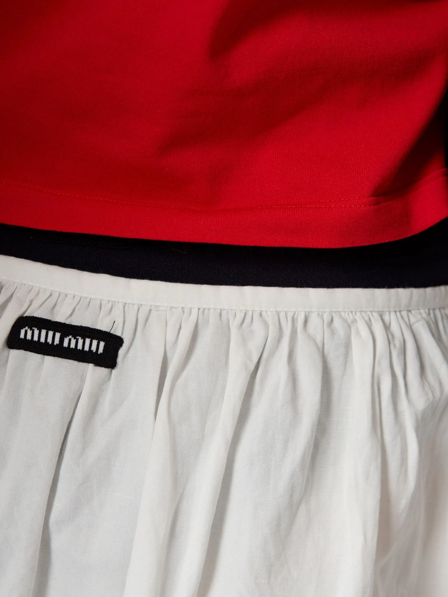 logo-print midi skirt