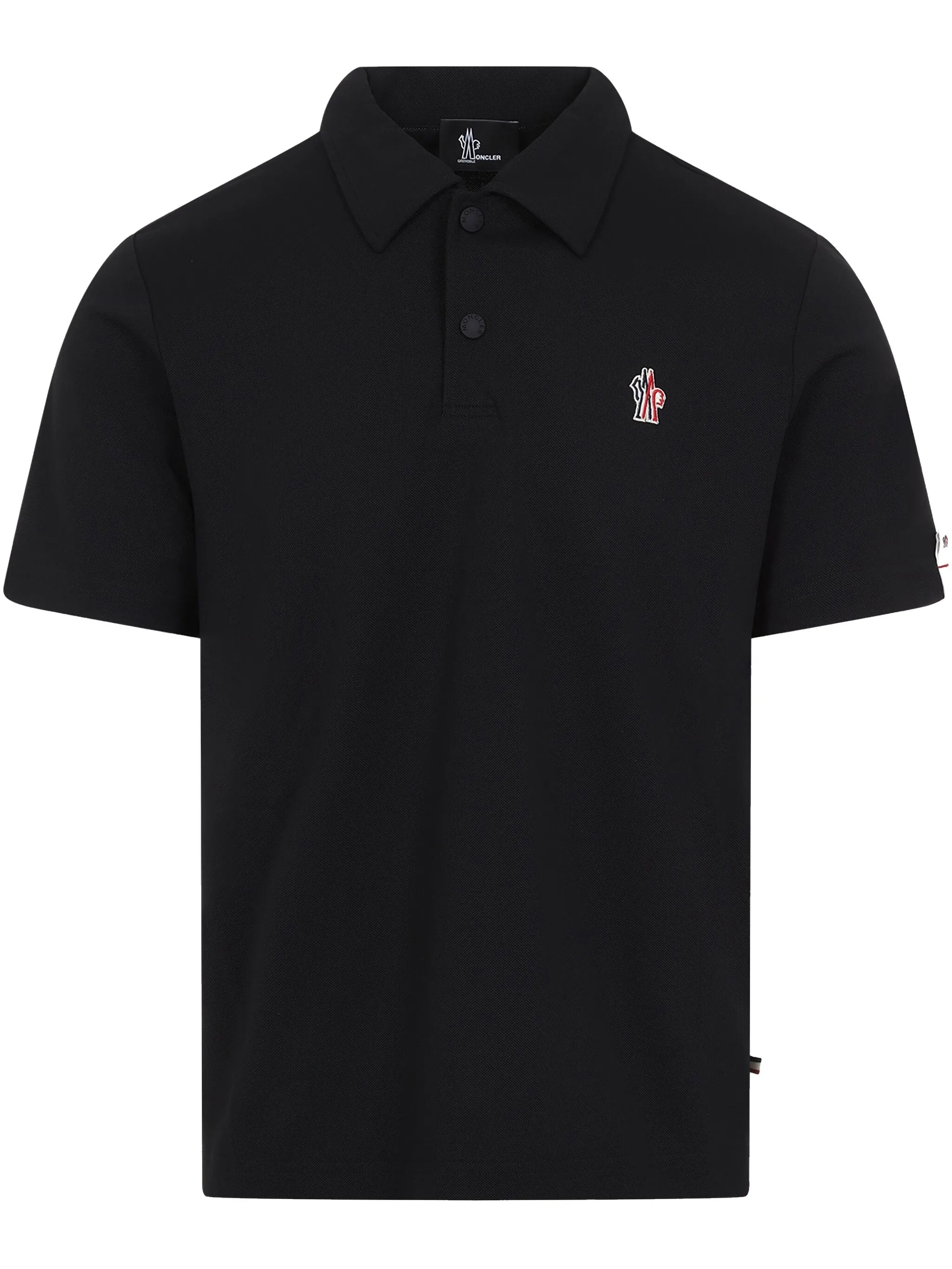 logo-patch polo shirt