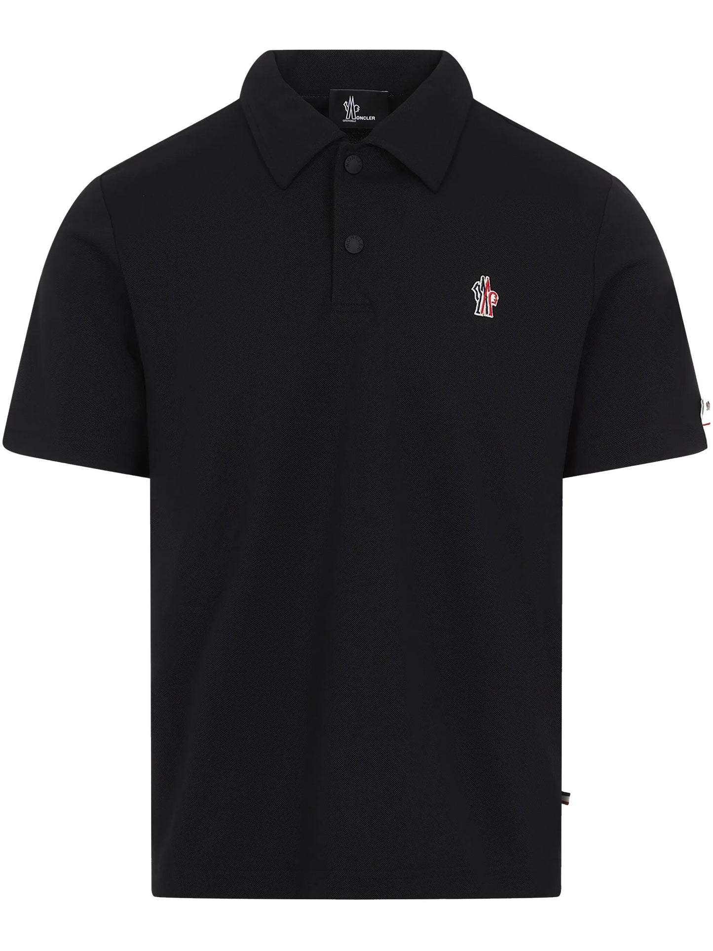 logo-patch polo shirt