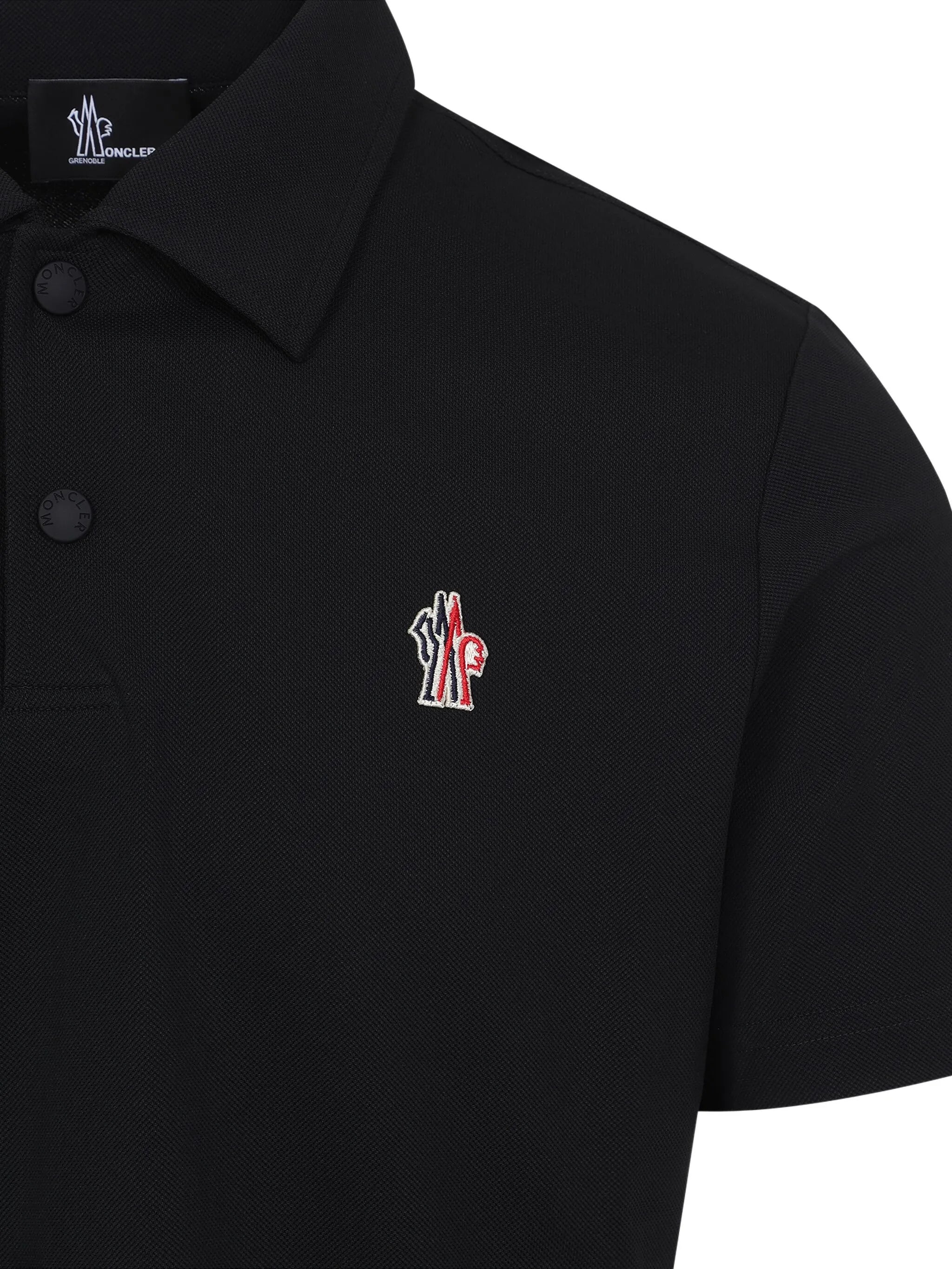logo-patch polo shirt